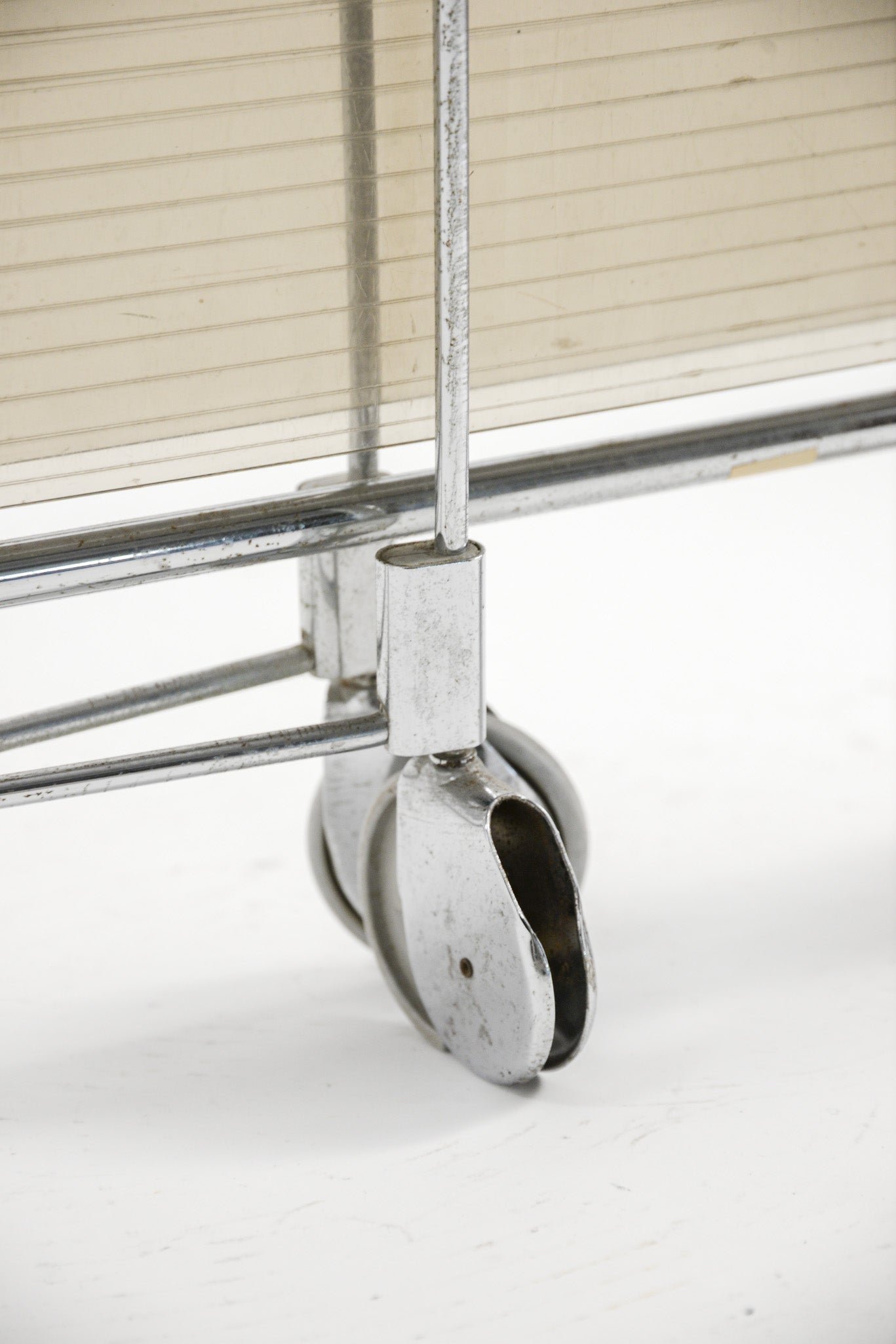 Chrome Acrylic Folding Wagon / クローム×アクリルトレー 折りたたみワゴン