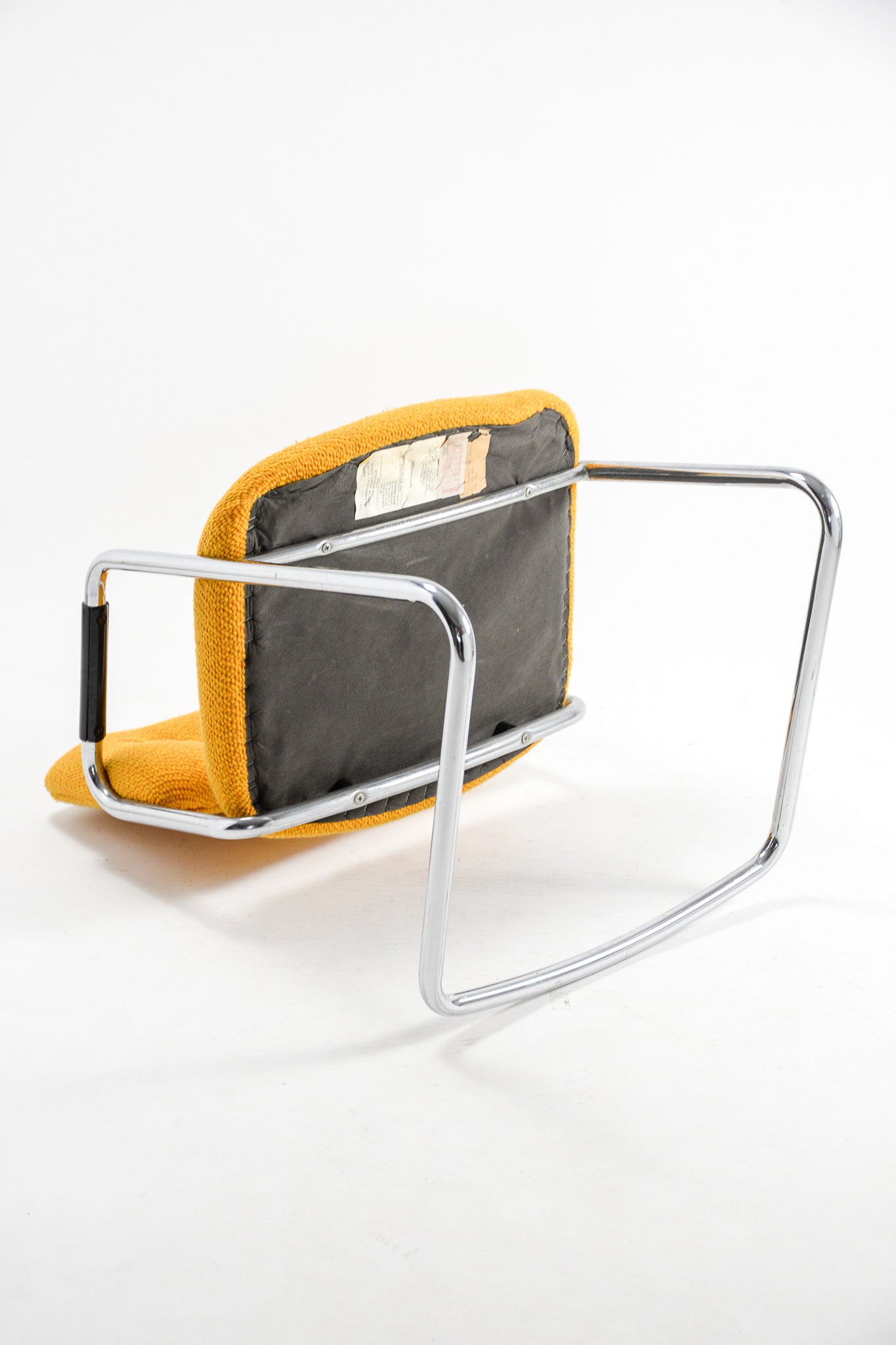 Yellow Fabric Armchair / イエローファブリックアームチェア