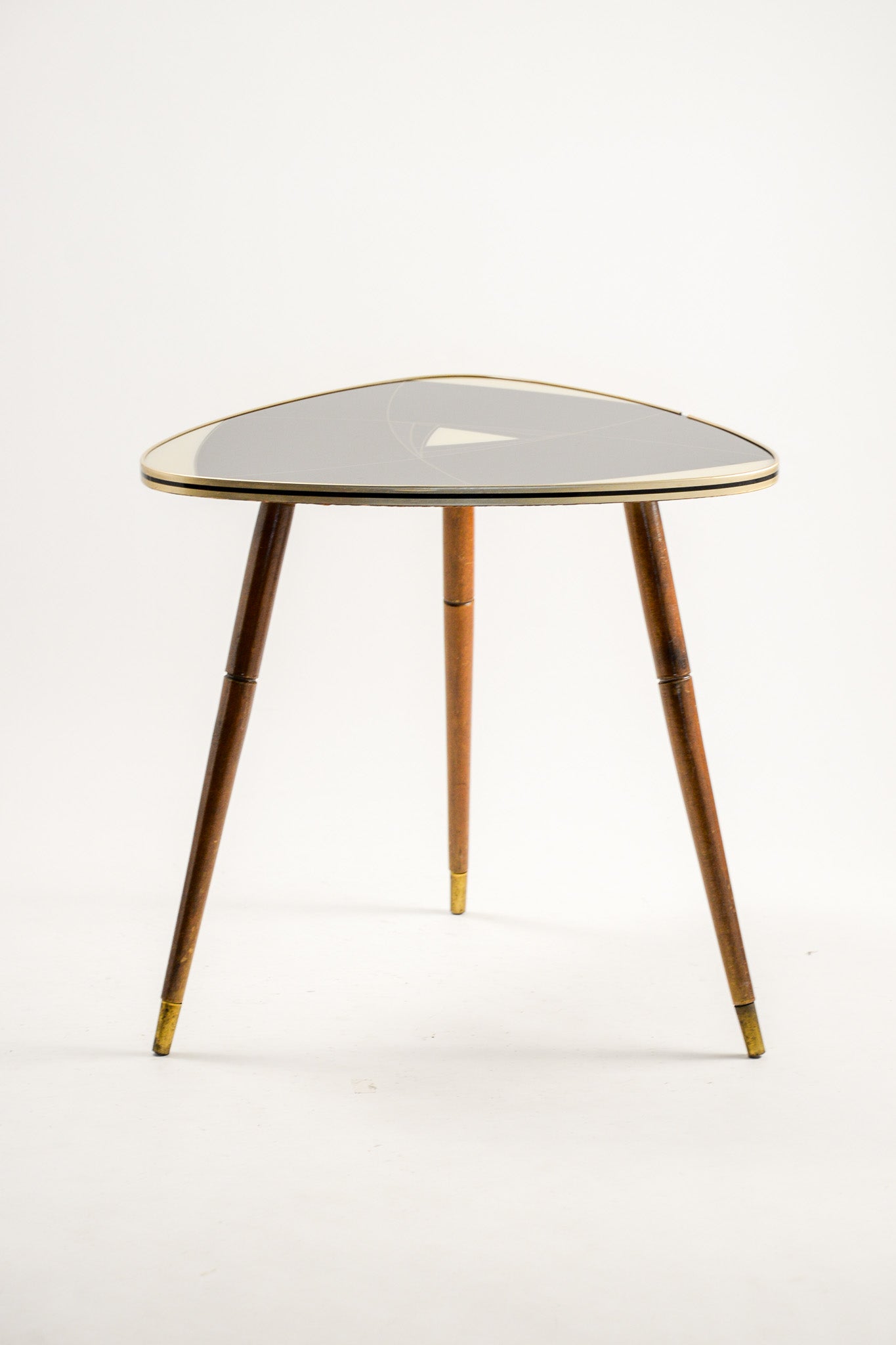 3-legged Patterned Top Coffee Table / 3本脚 絵柄天板 コーヒーテーブル