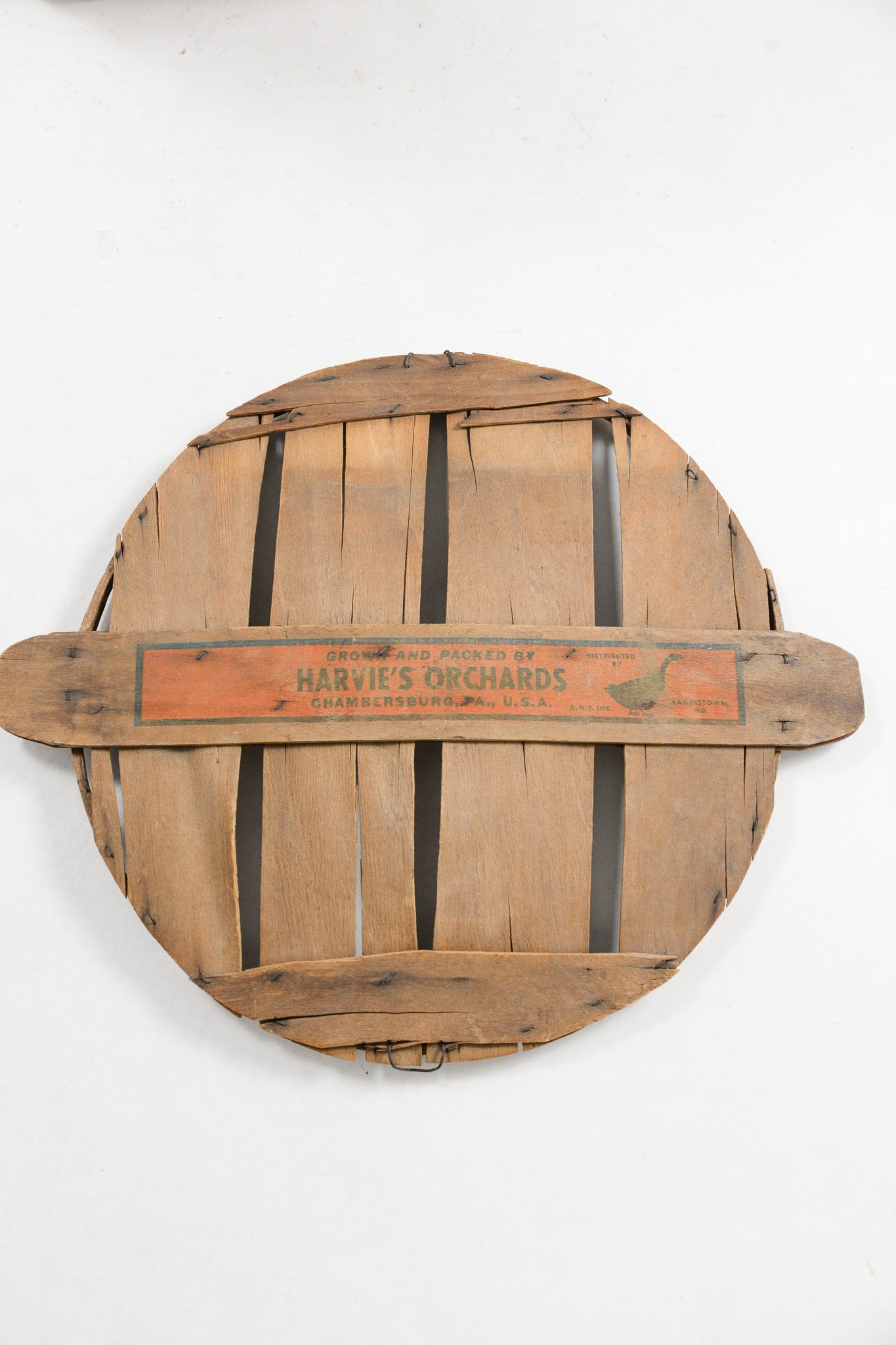 Woven Orchard Basket with Harvie's Orchards Lid / ハービーズ・オーチャードバスケット