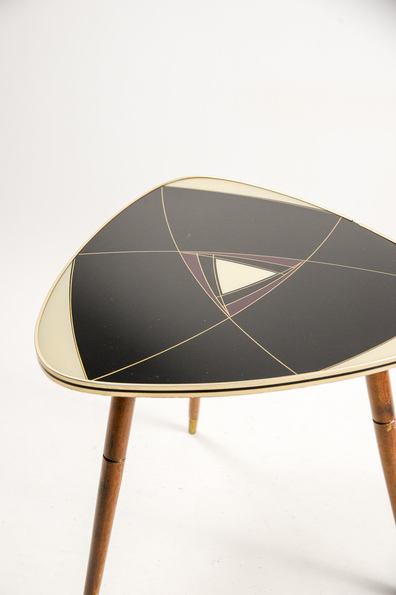 3-legged Patterned Top Coffee Table / 3本脚 絵柄天板 コーヒーテーブル