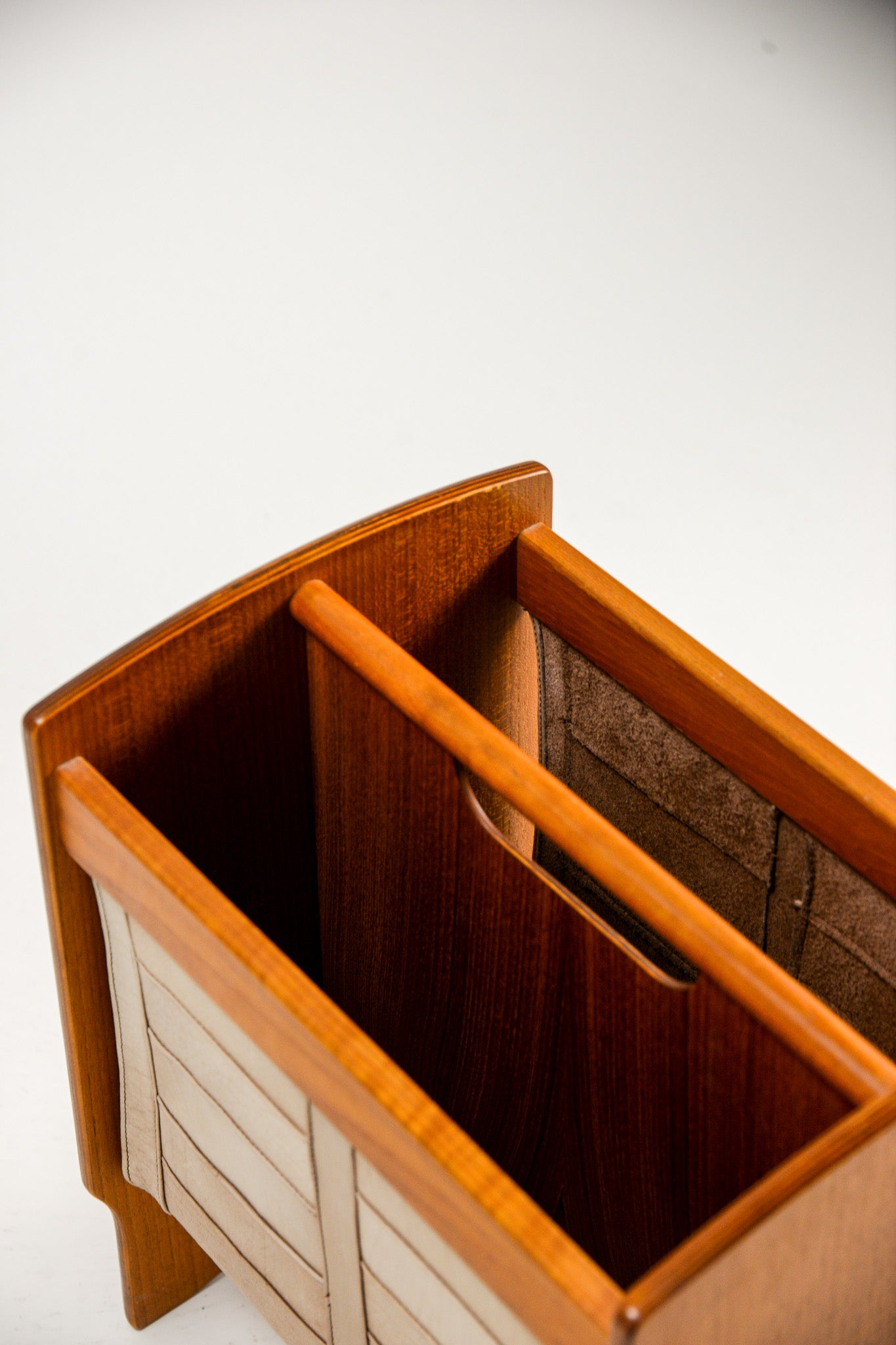 Leather & Wood Magazine Rack / レザー & ウッド マガジンラック