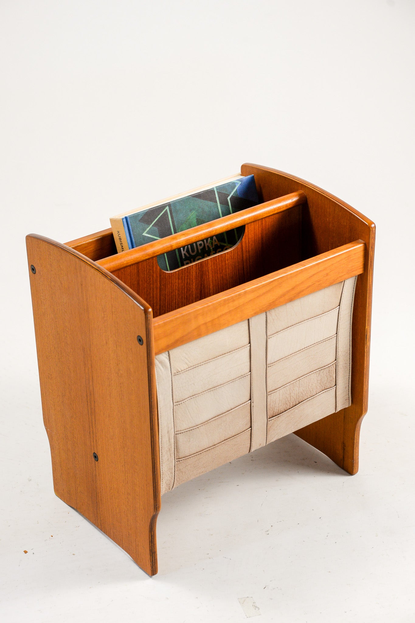 Leather & Wood Magazine Rack / レザー & ウッド マガジンラック