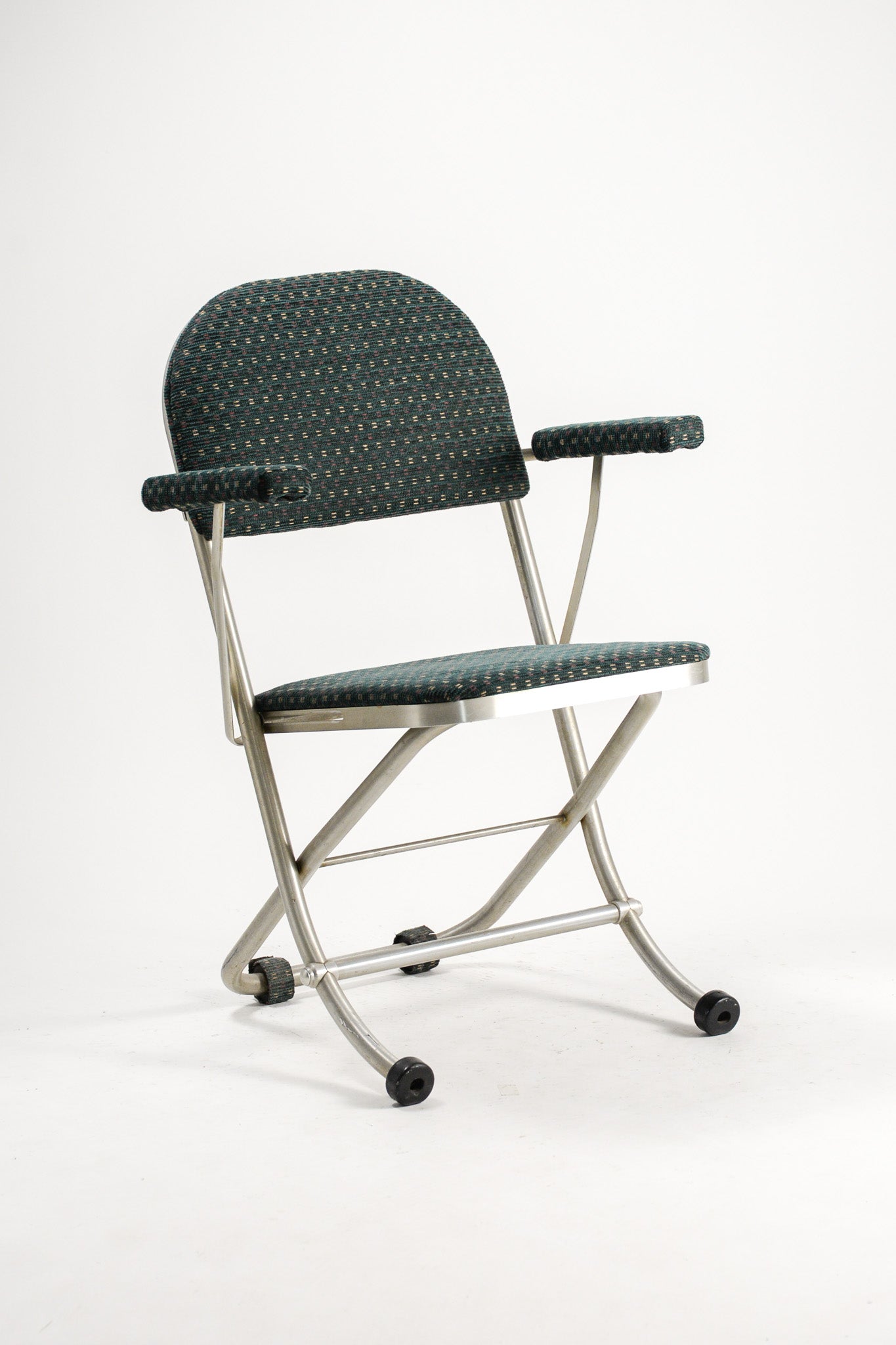 Patterned Fabric Folding Chair / 柄ファブリック 折りたたみイス