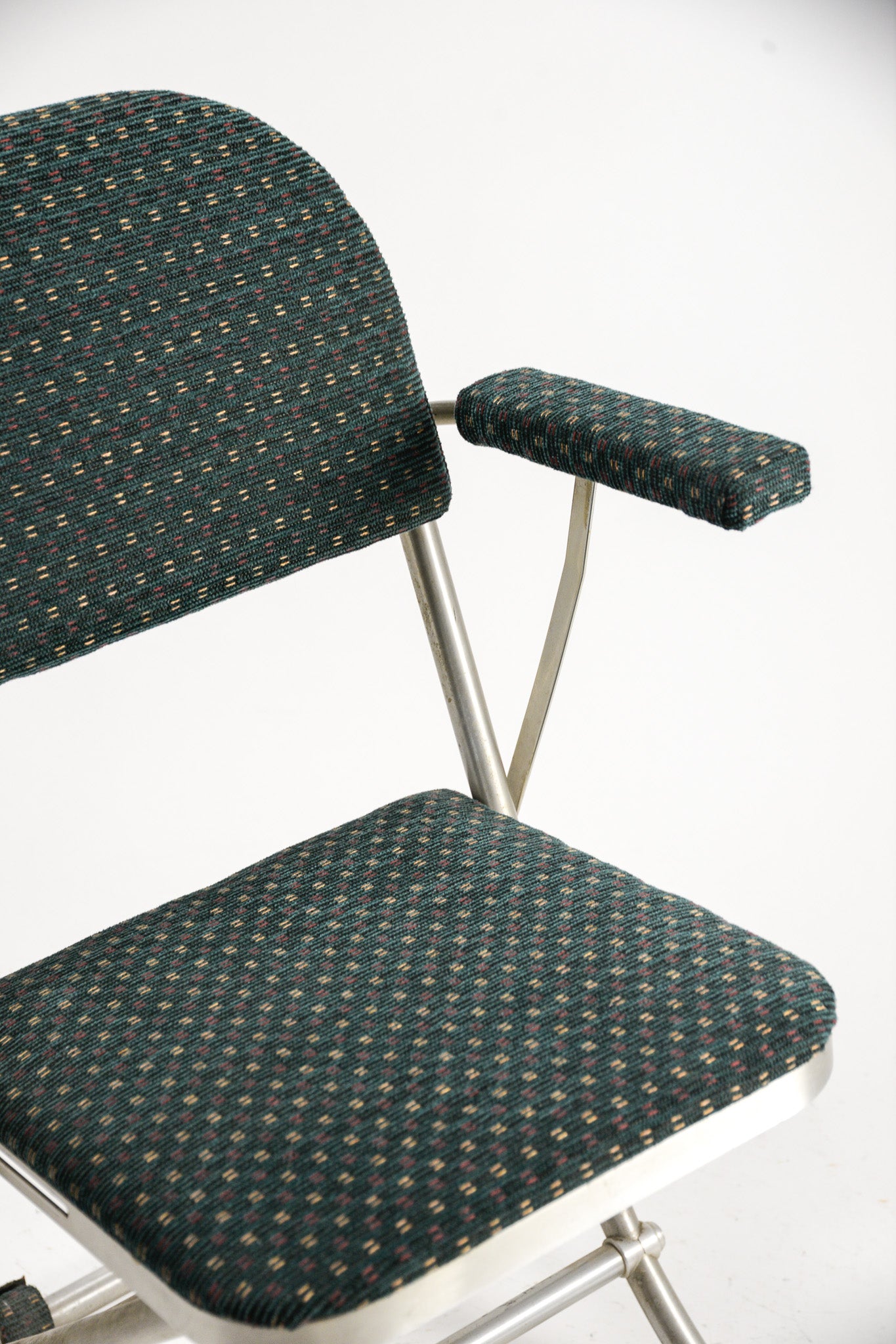 Patterned Fabric Folding Chair / 柄ファブリック 折りたたみイス