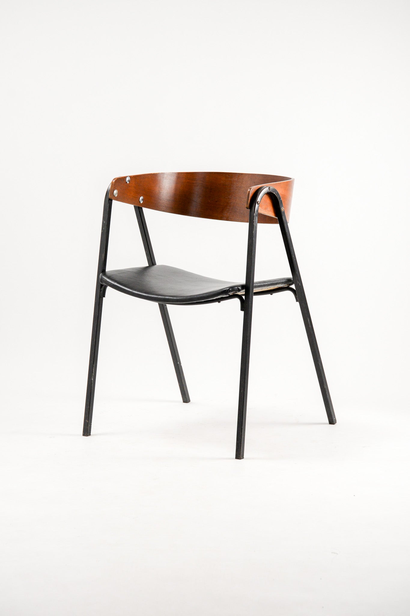 Leather Wood and Metal Chair / レザー×木×メタルチェア
