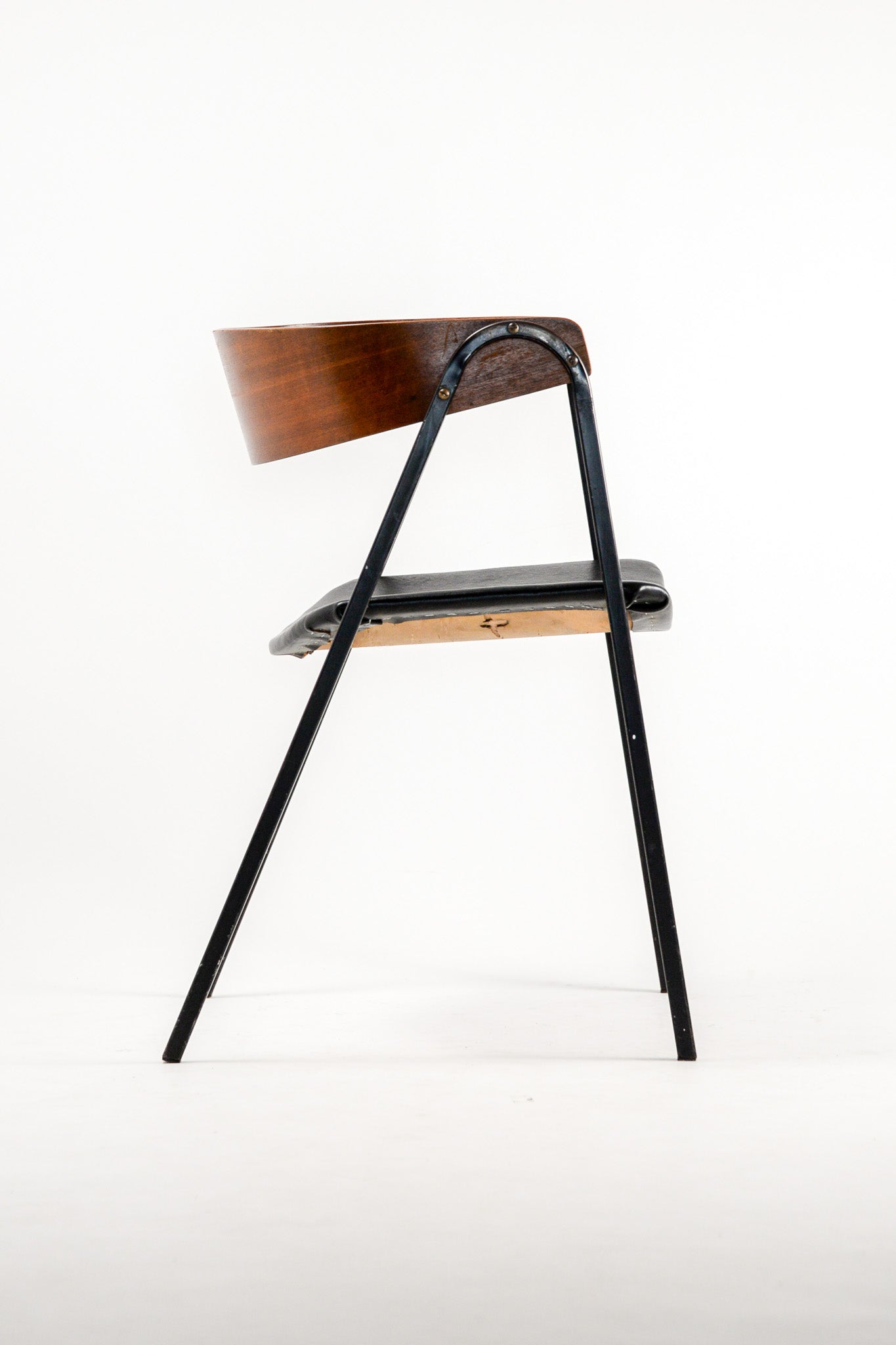 Leather Wood and Metal Chair / レザー×木×メタルチェア