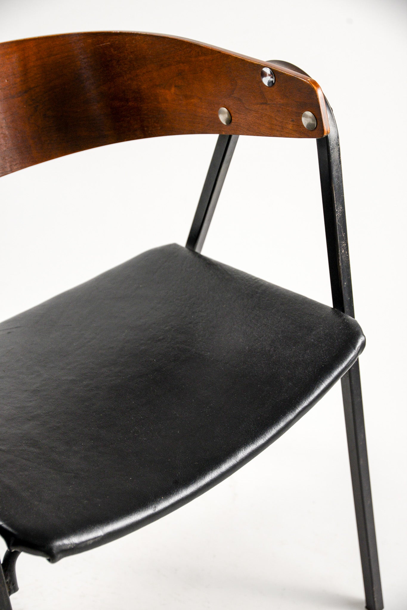 Leather Wood and Metal Chair / レザー×木×メタルチェア