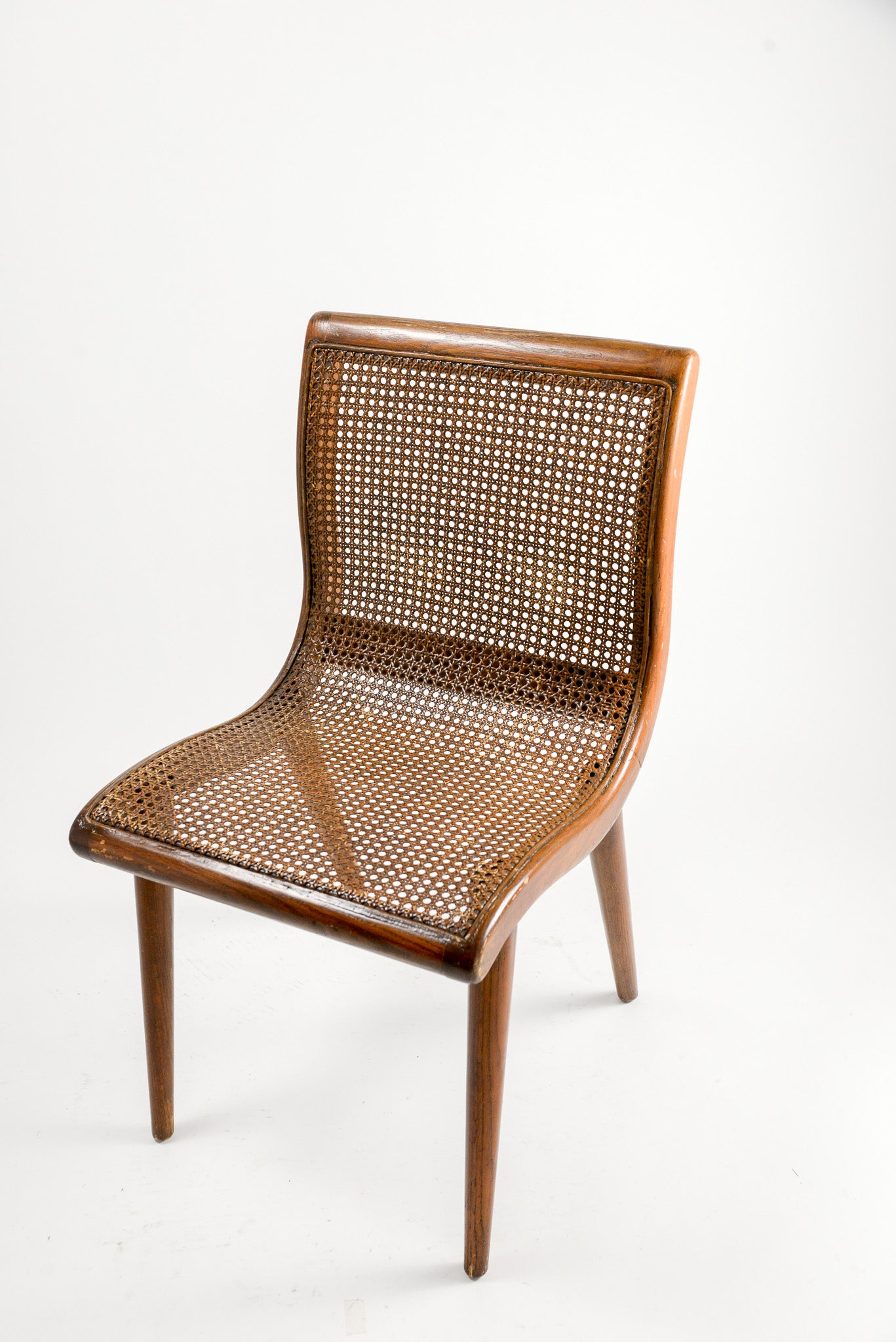 Side Chair with Cane Seat and Back / ラタン編みサイドチェア