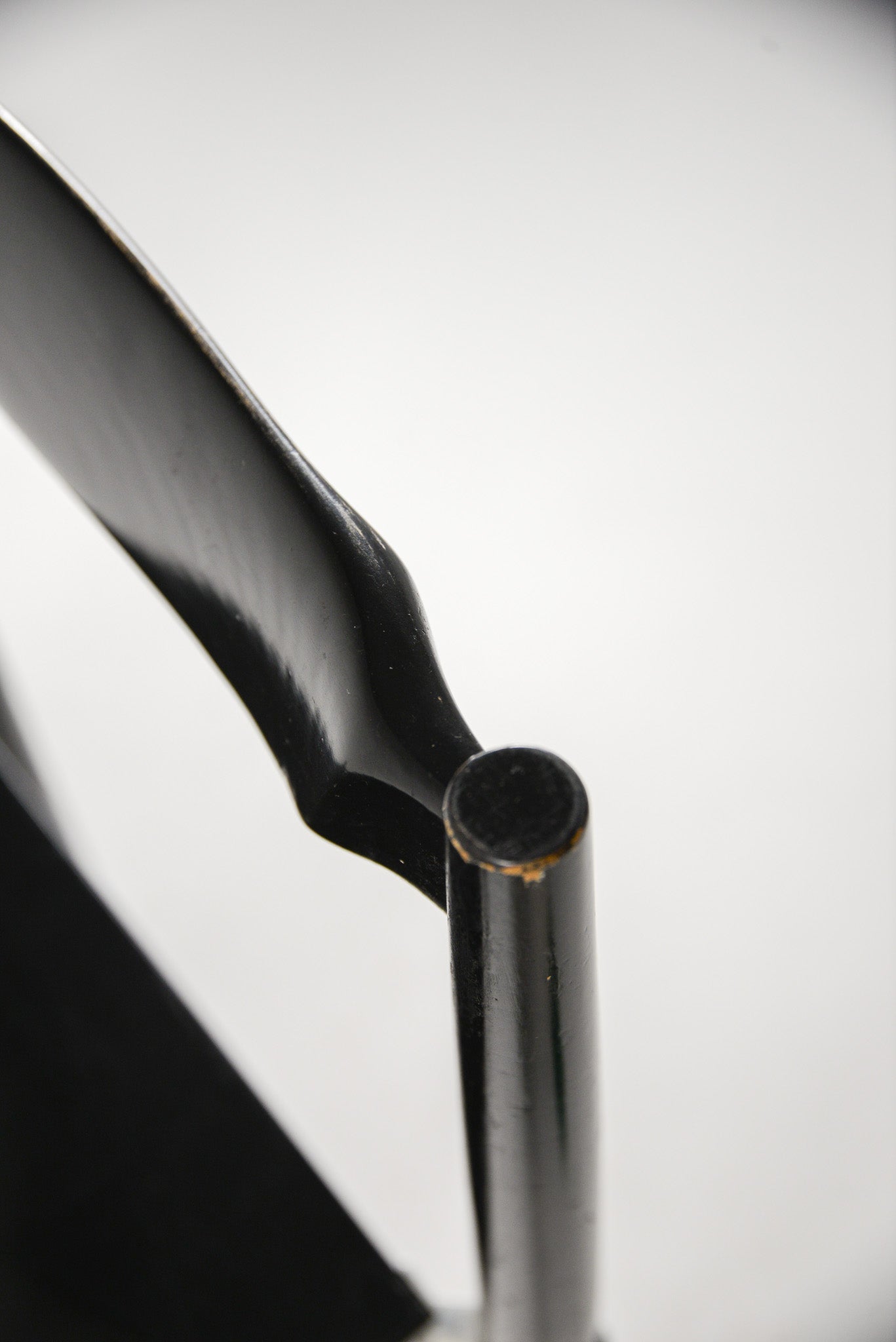Vintage Black Lacquer Wood Chair / ヴィンテージ ブラックラッカー ウッドチェア