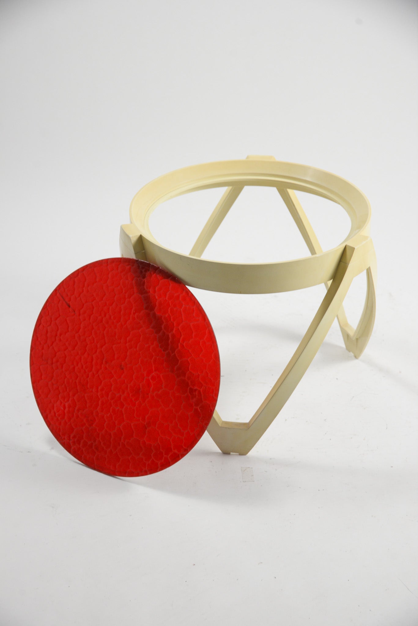 Acrylic Top Low Table (Red) / アクリルトップ ローテーブル（レッド）