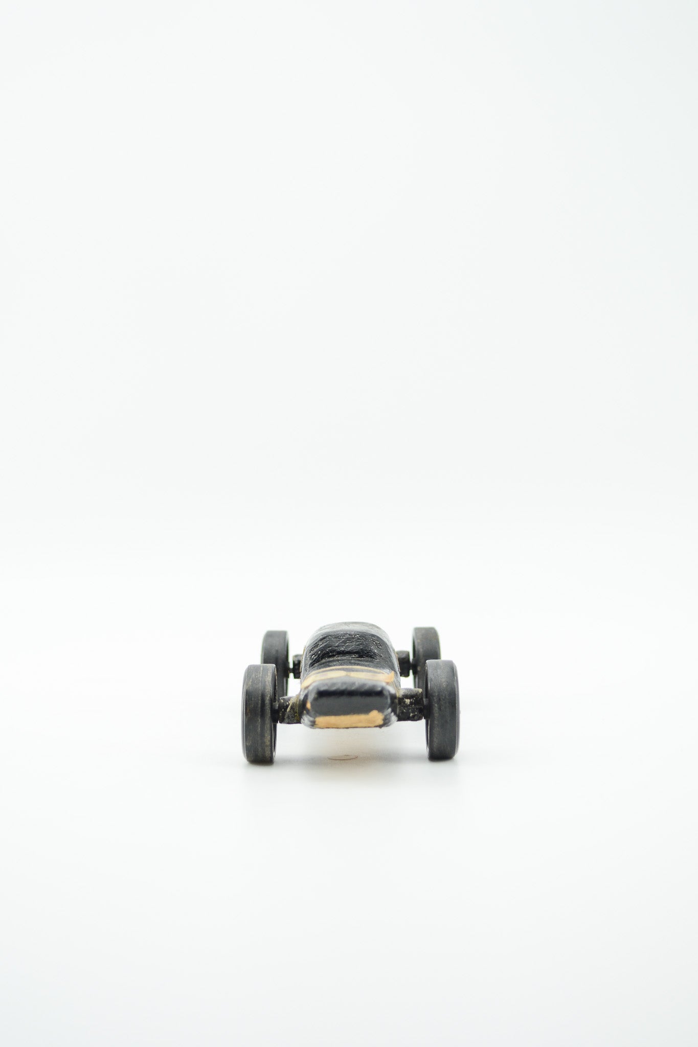 Vintage Pinewood Derby Car "Black No.12" / ヴィンテージ パインウッドダービー車 "ブラック No.12"