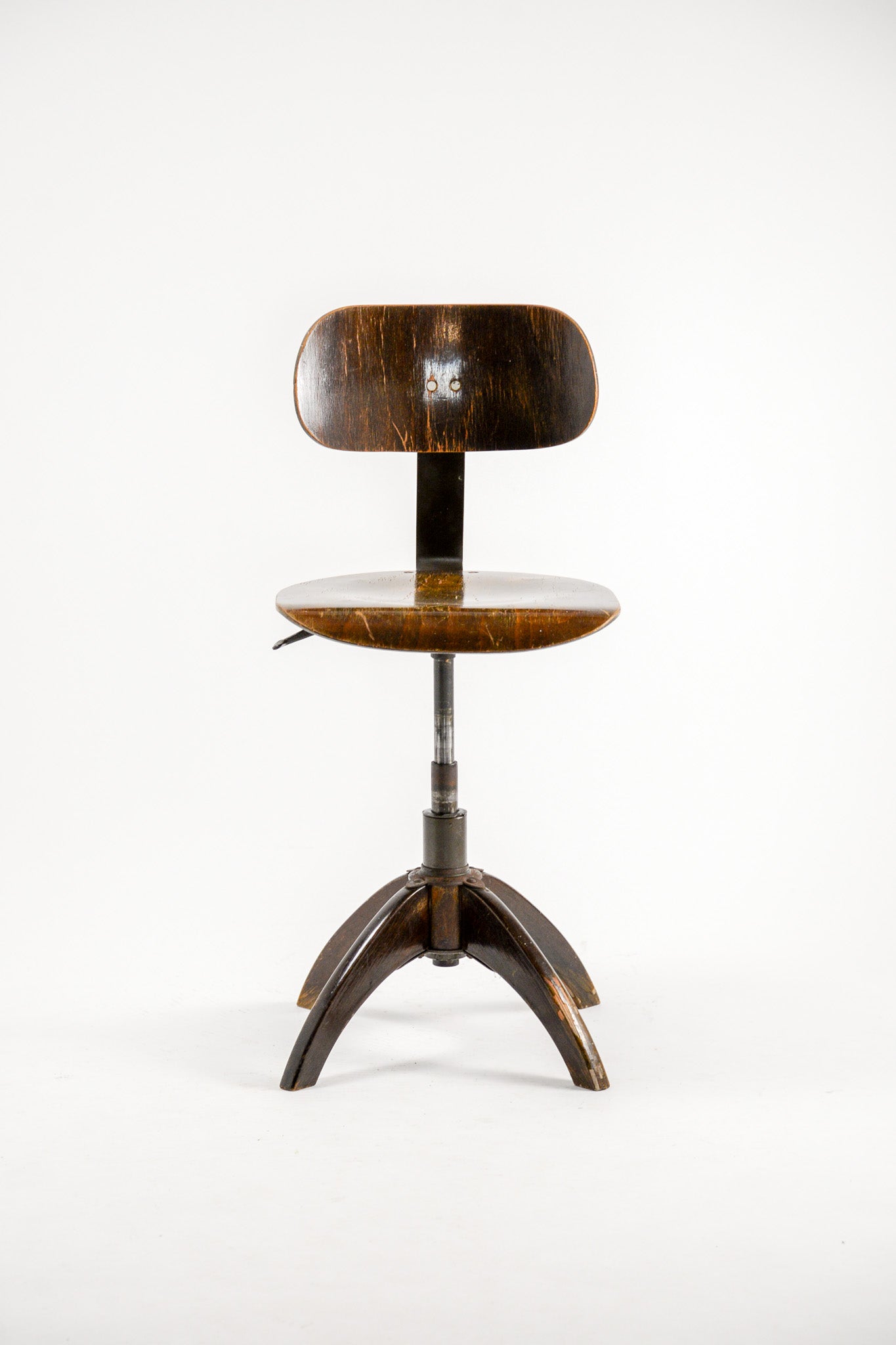 Wood & Metal Swivel Chair / 木×メタル 回転チェア