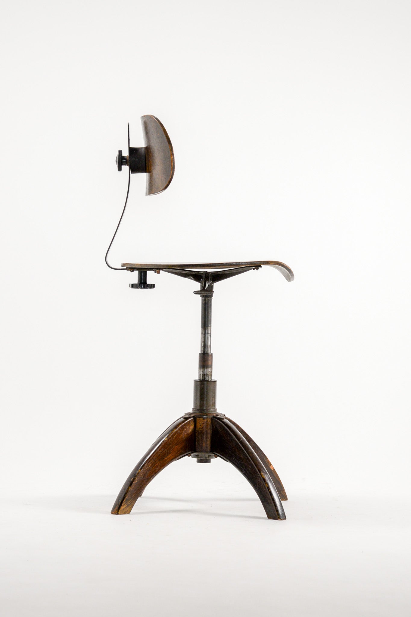 Wood & Metal Swivel Chair / 木×メタル 回転チェア