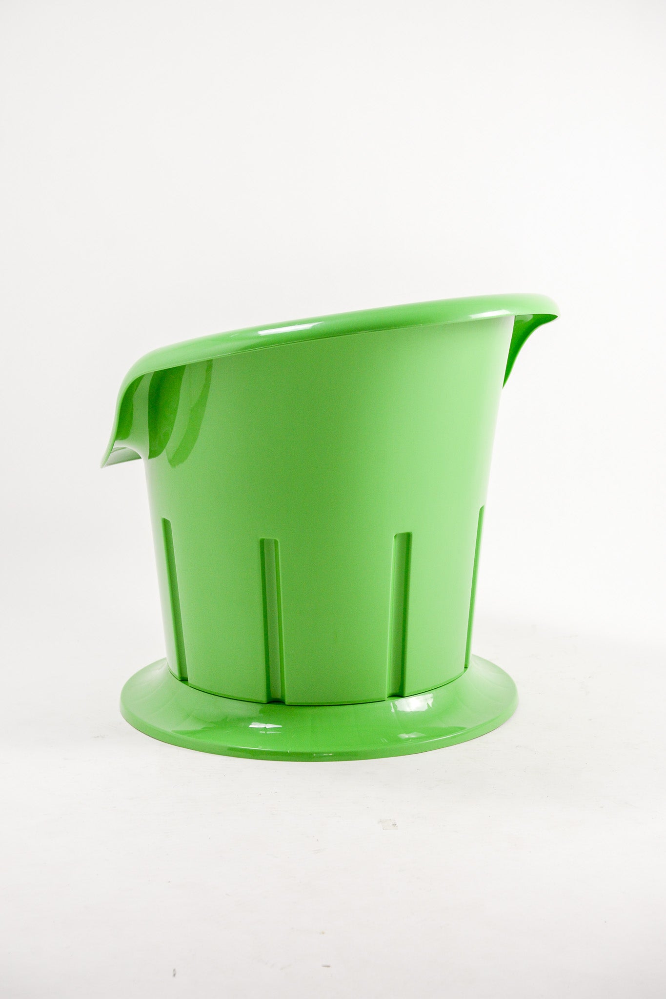 Black Fabric Green Chair / 黒ファブリックグリーンチェア