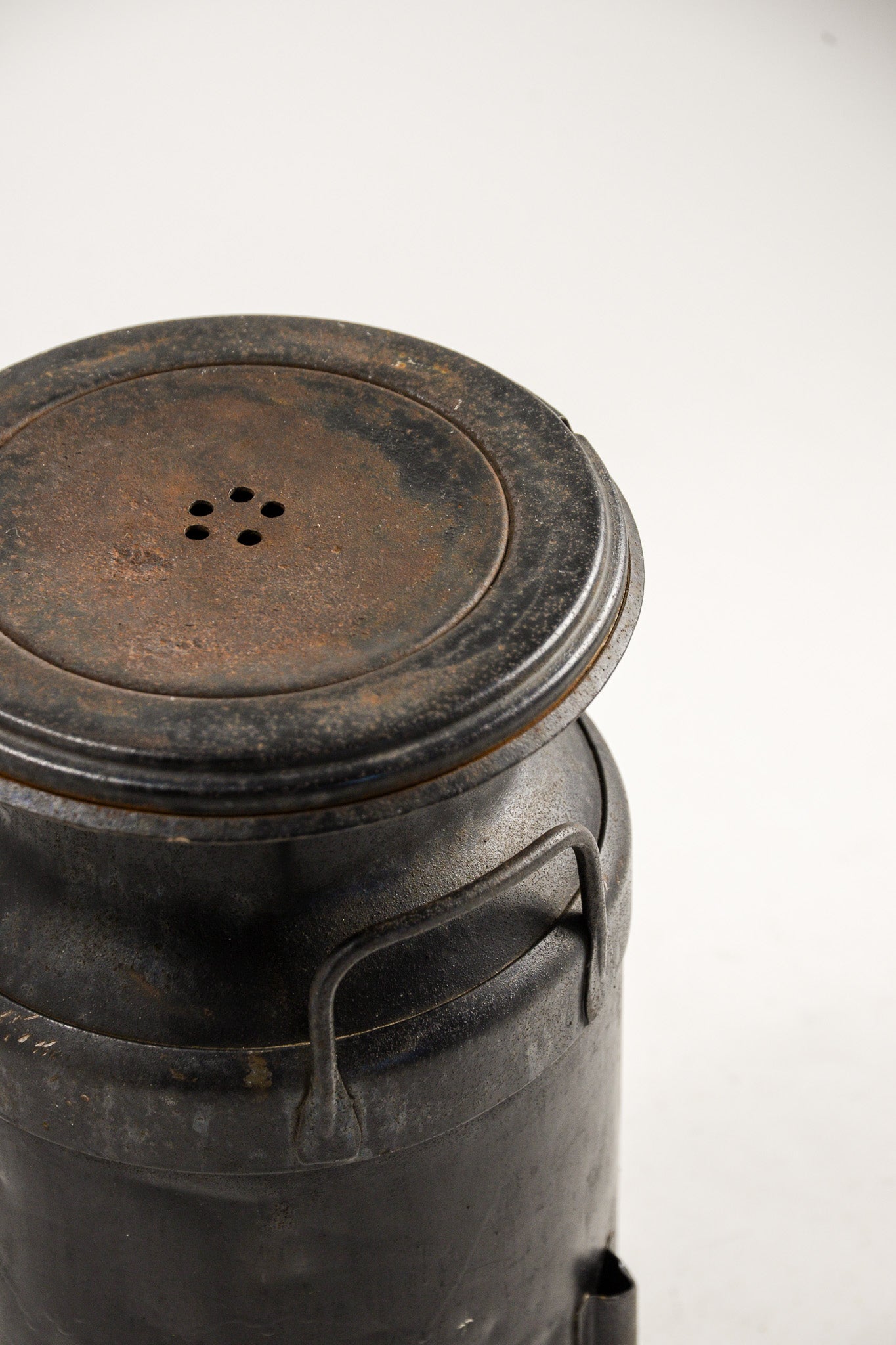 Vintage Black Milk Can / ミルク缶 黒