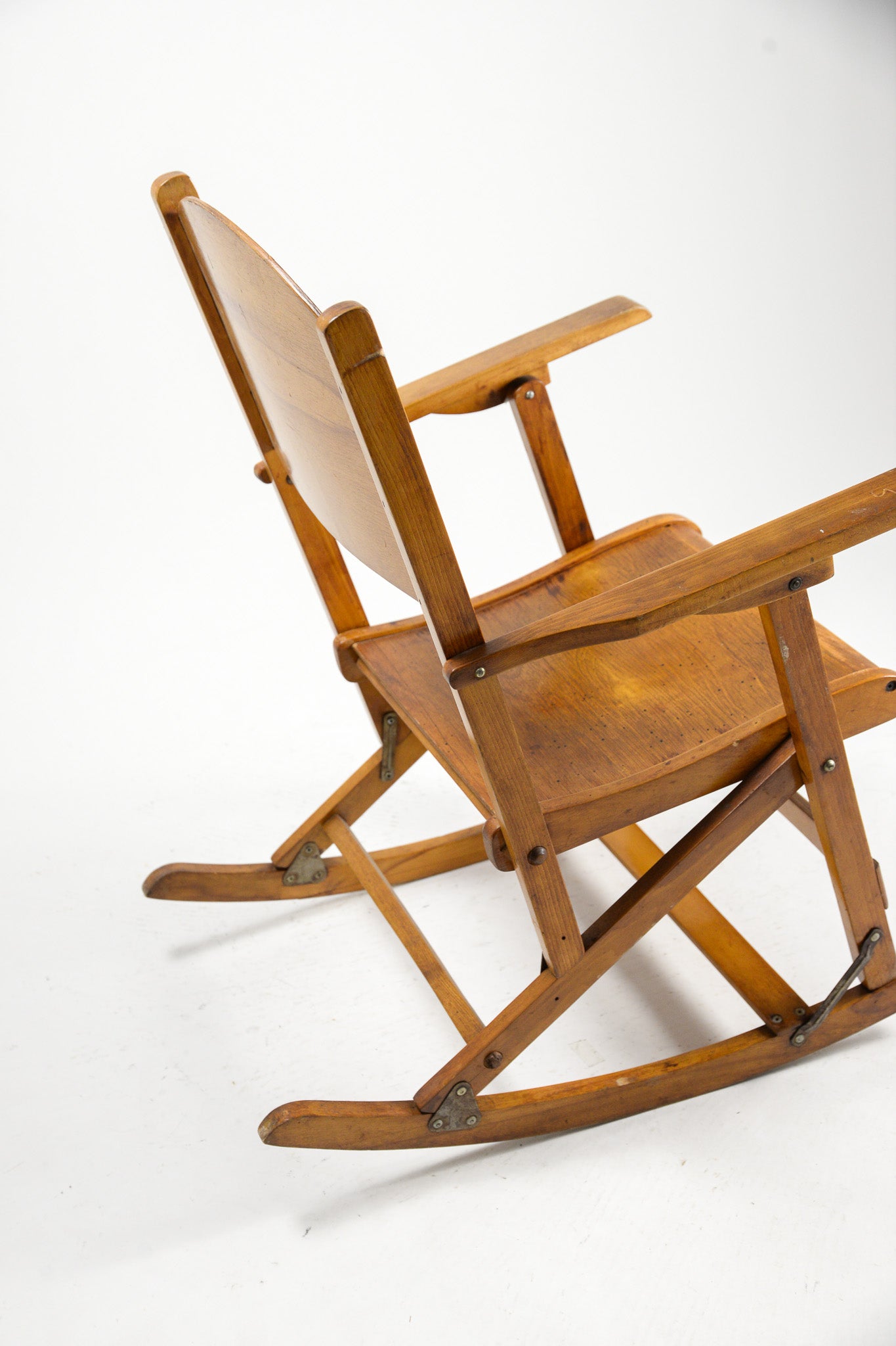 Wooden Folding Rocking Chair / 木製 折りたたみロッキングチェア