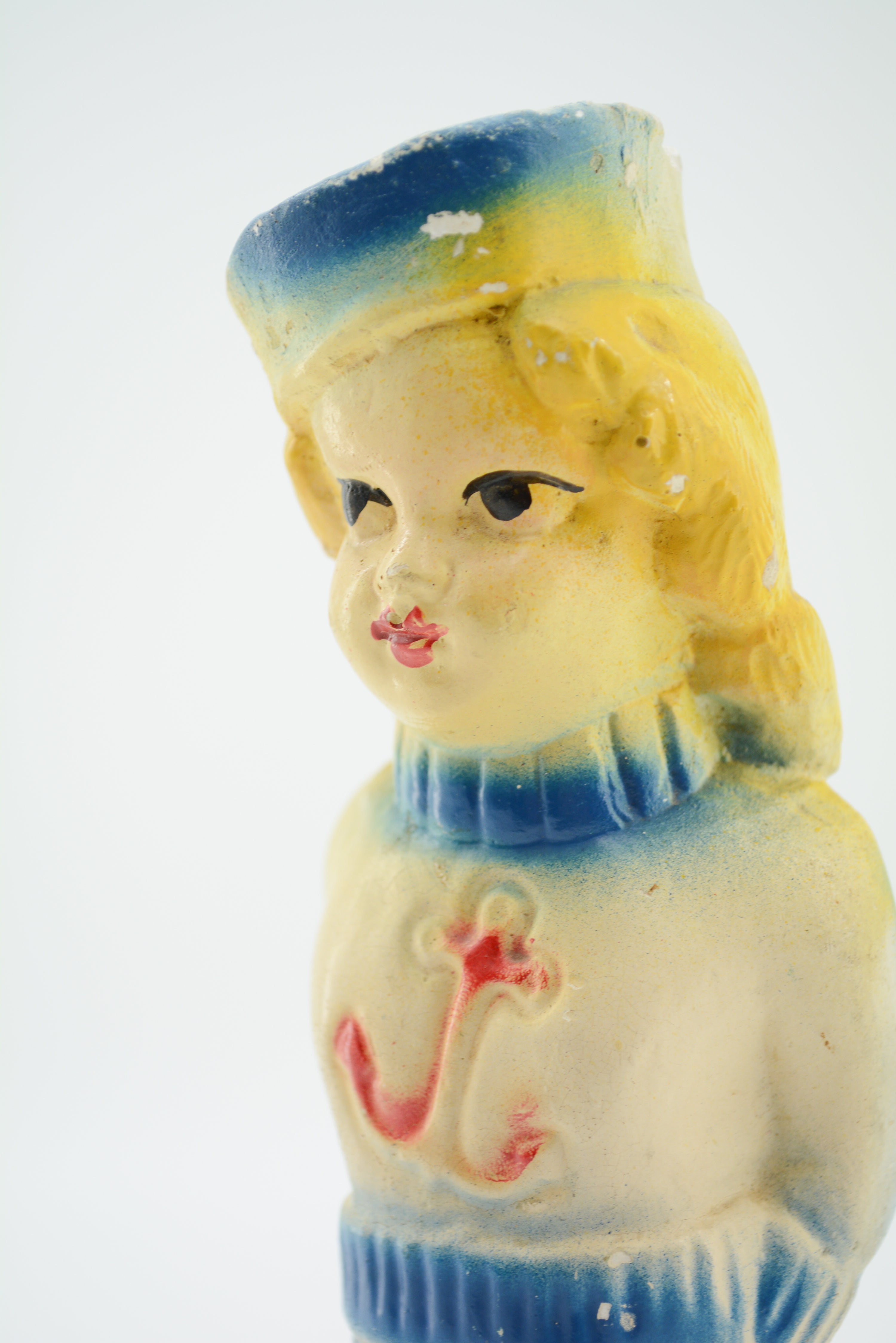 Vintage Carnival Chalkware Sailor Girl / ヴィンテージ・チョークドール セーラー姿の女の子