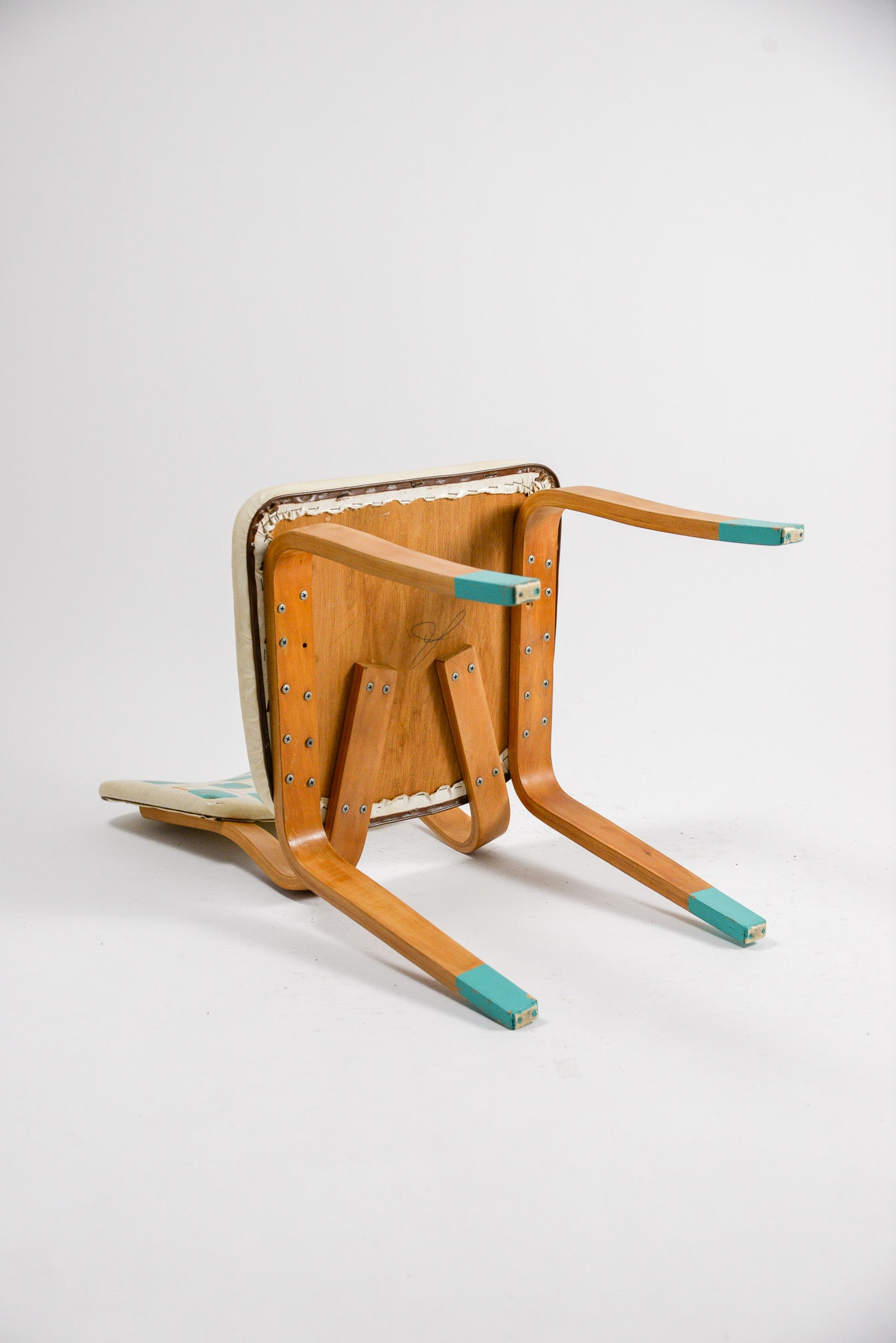 Vintage Geometric Pattern Bentwood Chair / ヴィンテージ 幾何学模様 ベントウッドチェア