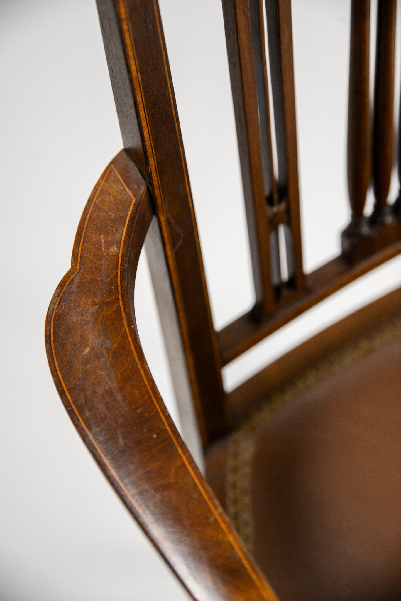 Antique Inlay Armchair / アンティーク インレイ アームチェア