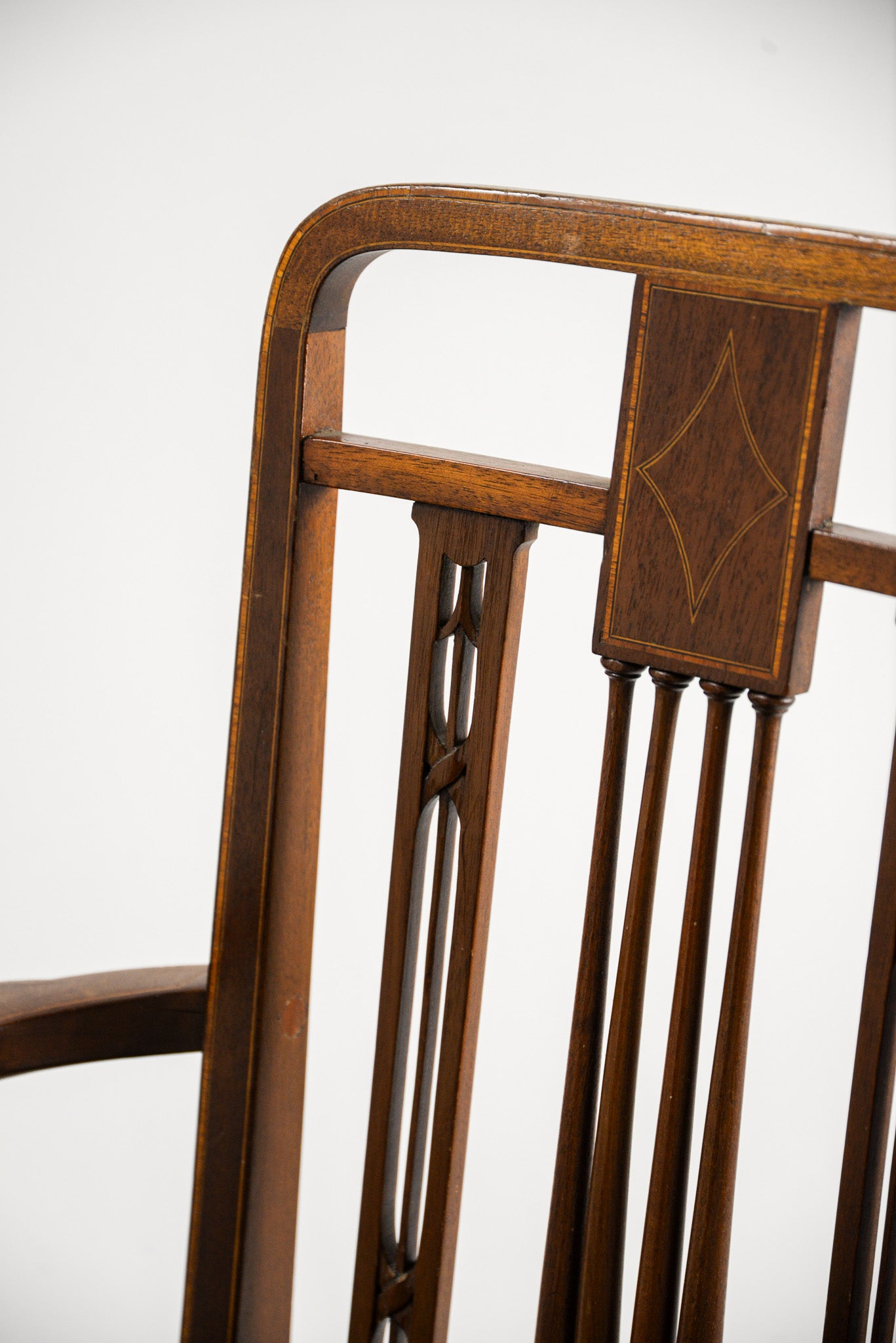 Antique Inlay Armchair / アンティーク インレイ アームチェア