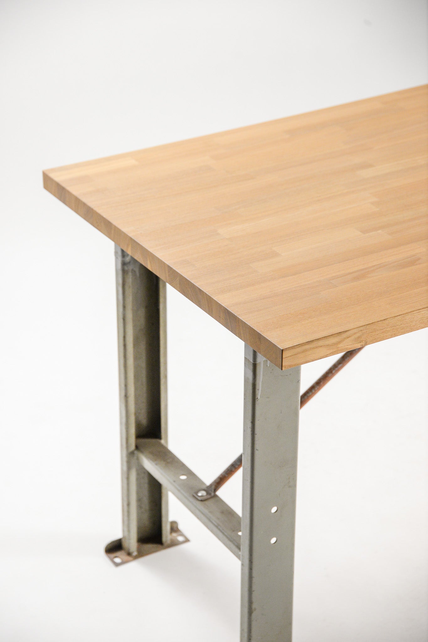 Ash Wood Workbench Table / タモ ワークベンチテーブル