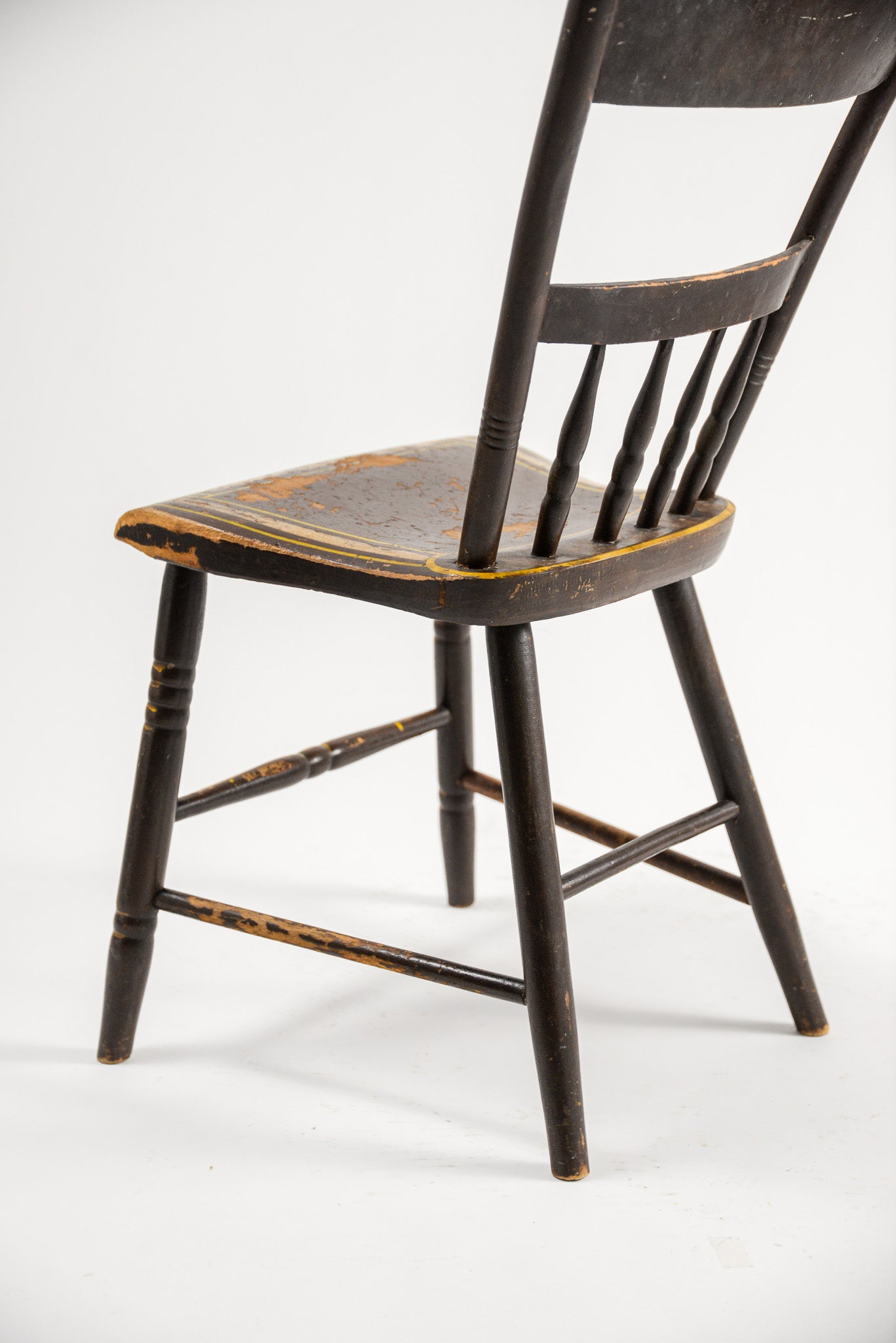 Antique Hand-Painted Spindle Chair / アンティーク ハンドペイント スピンドルチェア