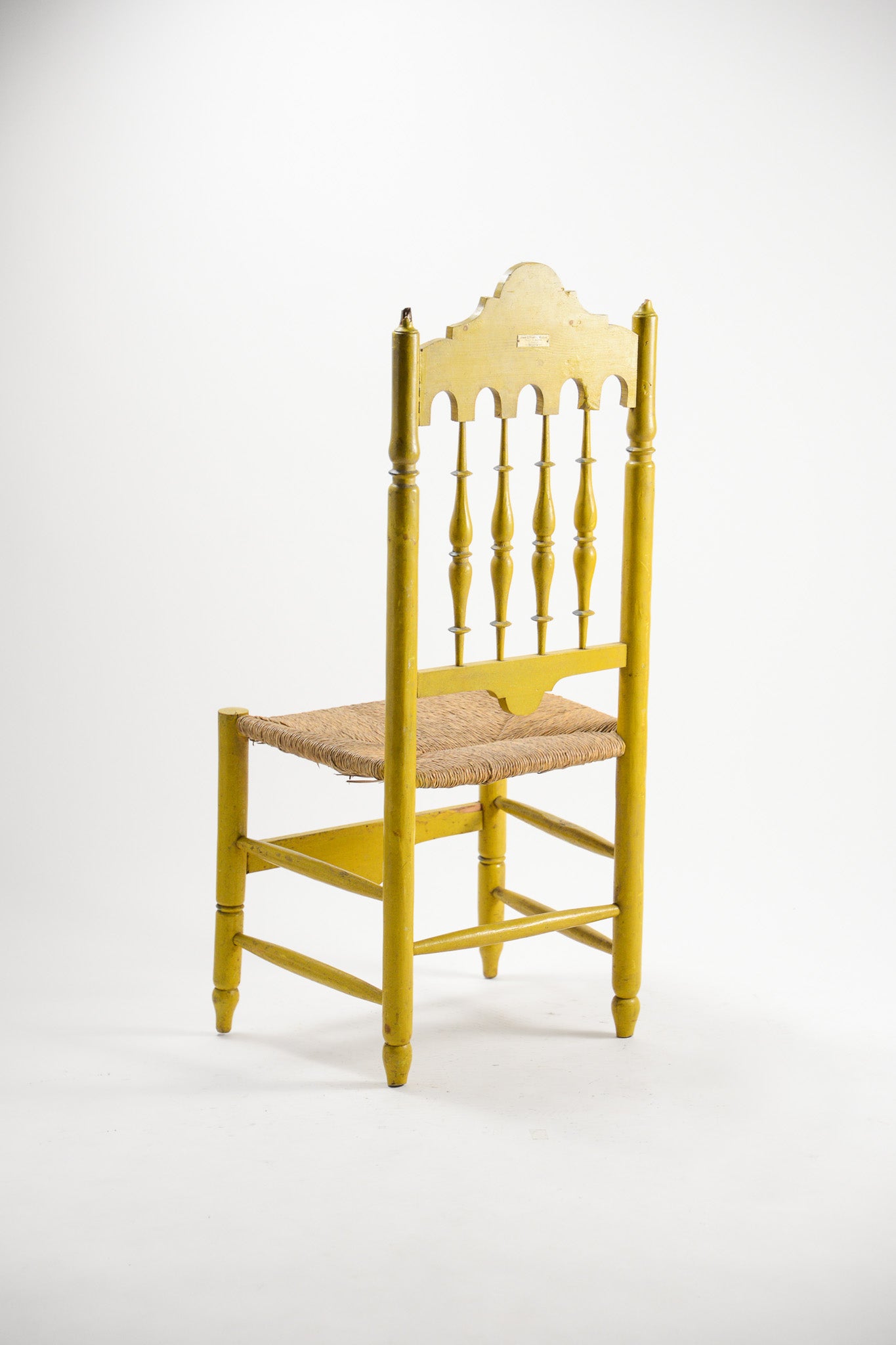 Bird Painted Chair / 鳥のペイントチェア (イエロー)