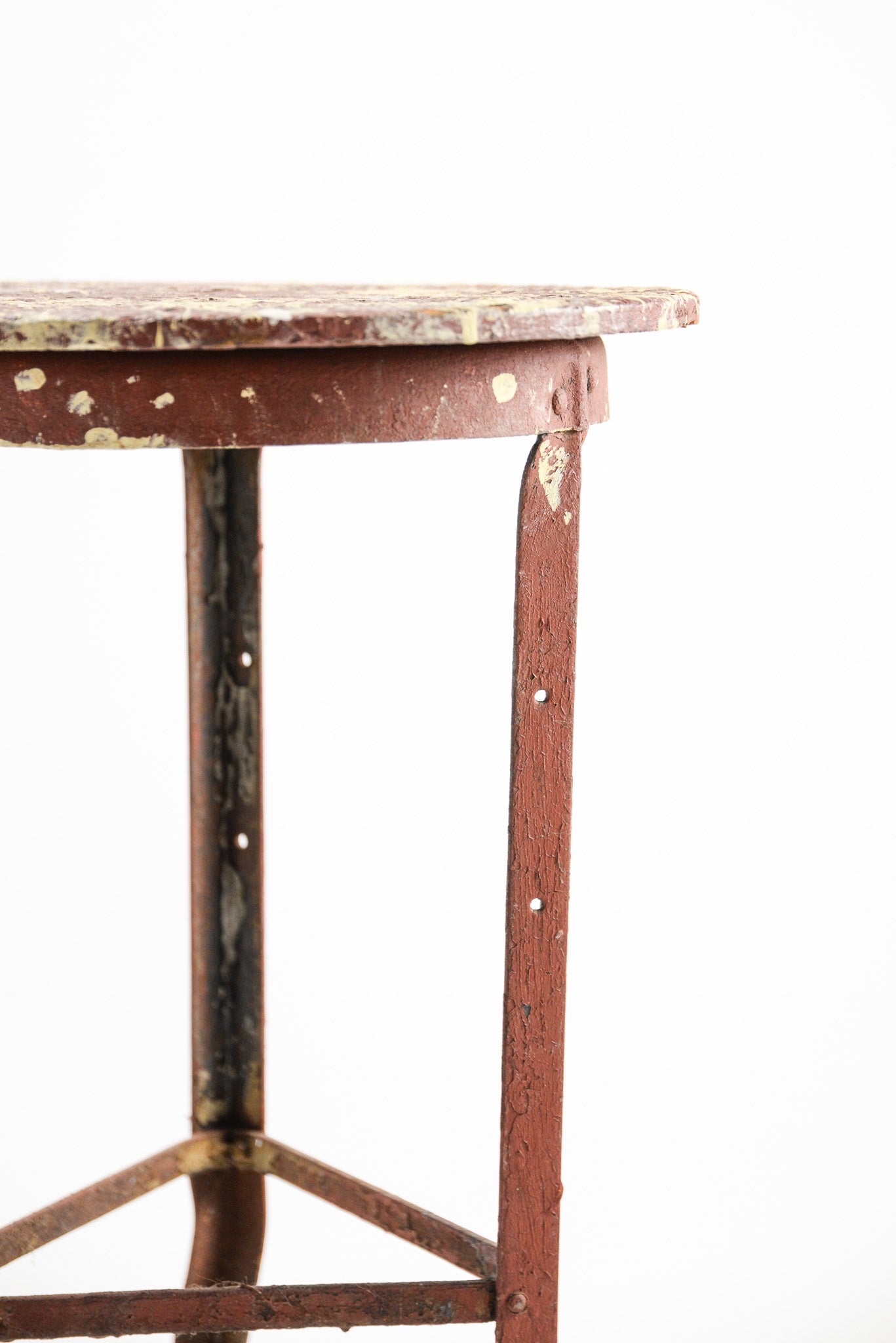 Red Tripod Side Table / 赤 トライポッドテーブル