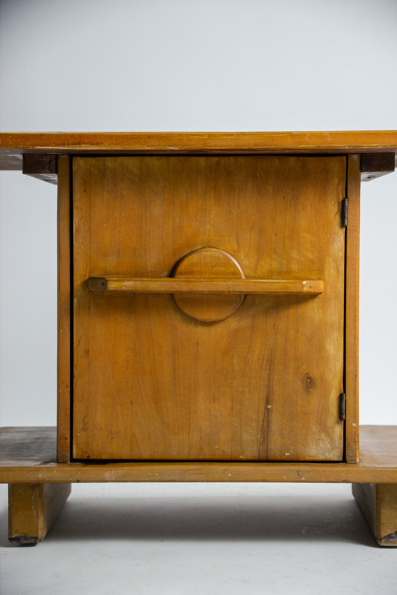 Wooden Side Table with Cabinet / 収納付きサイドテーブル