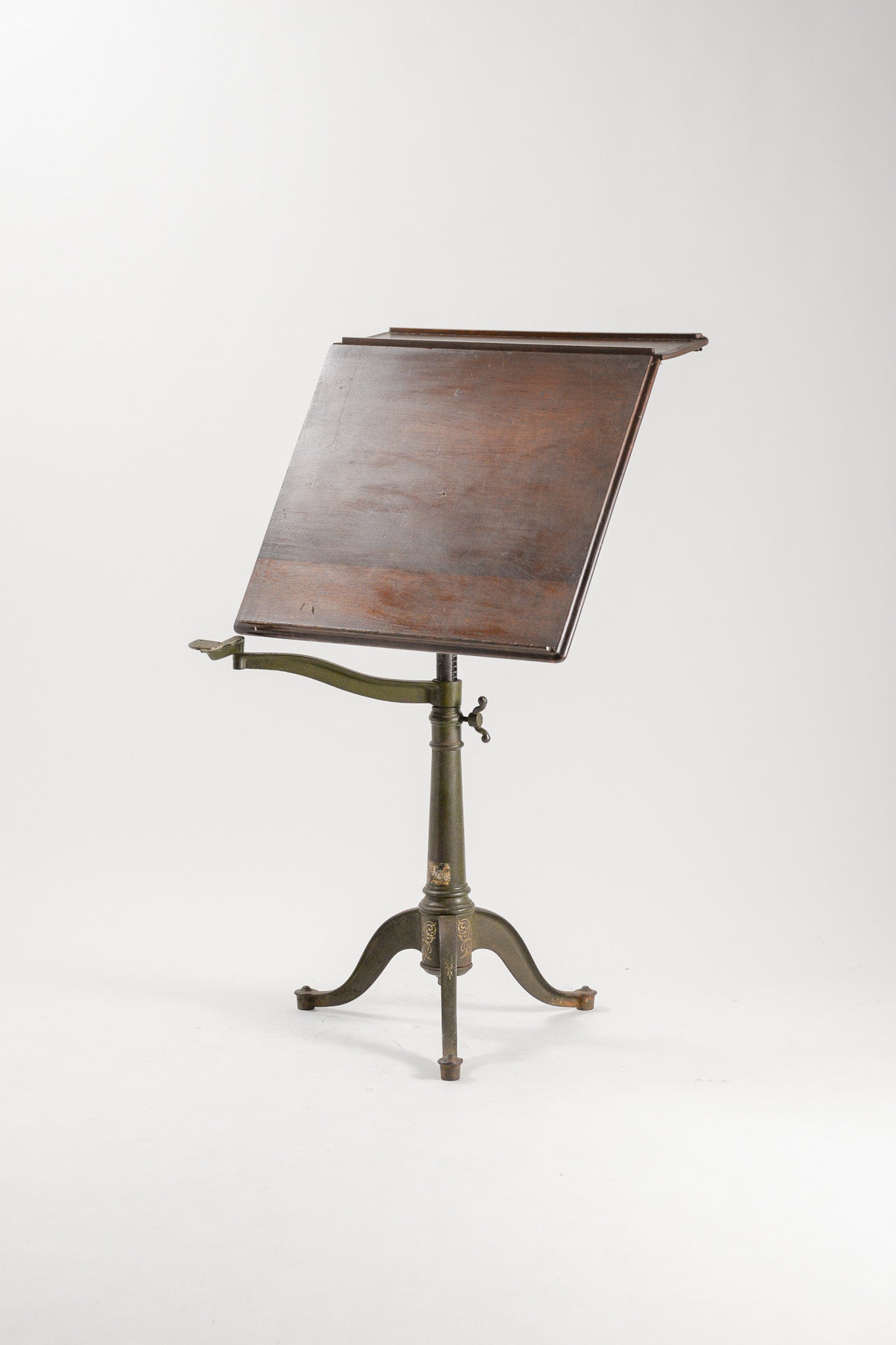 Vintage Adjustable Cast Iron &Wood Lectern / 書見台（譜面台）