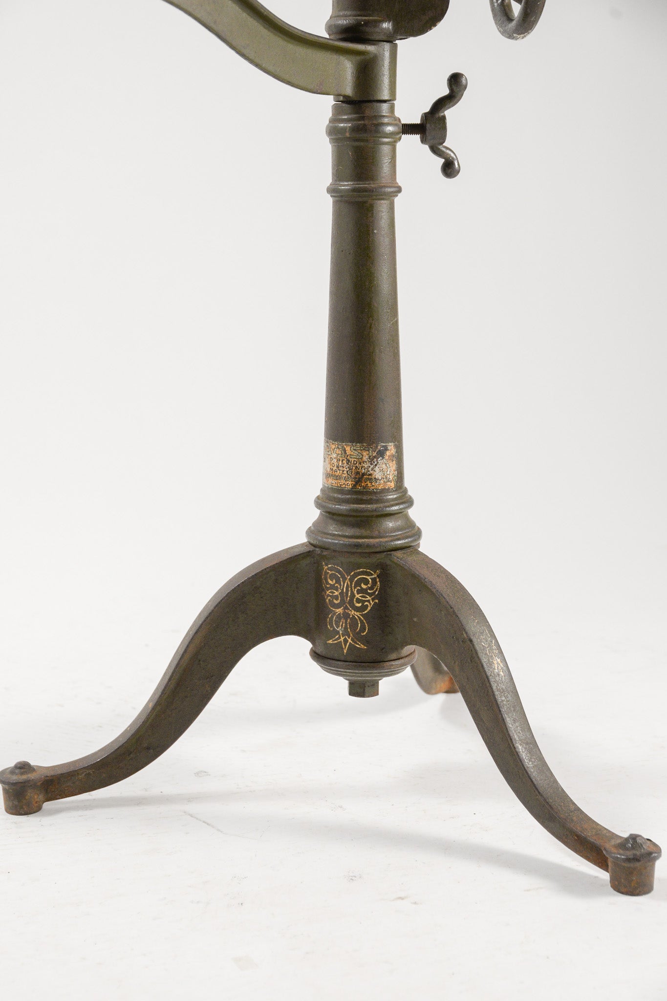 Vintage Adjustable Cast Iron &Wood Lectern / 書見台（譜面台）