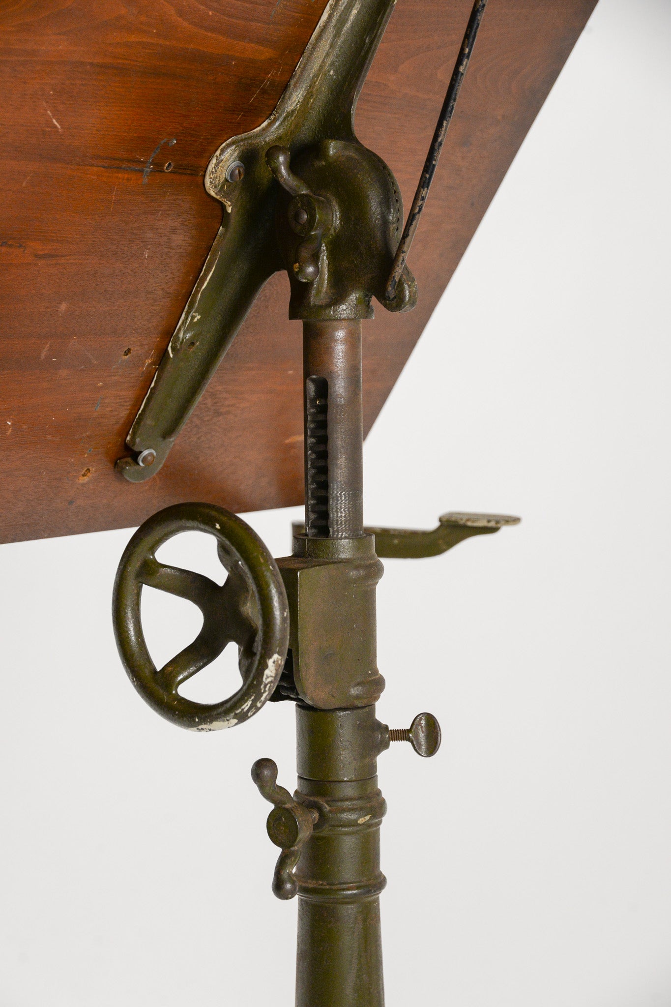 Vintage Adjustable Cast Iron &Wood Lectern / 書見台（譜面台）