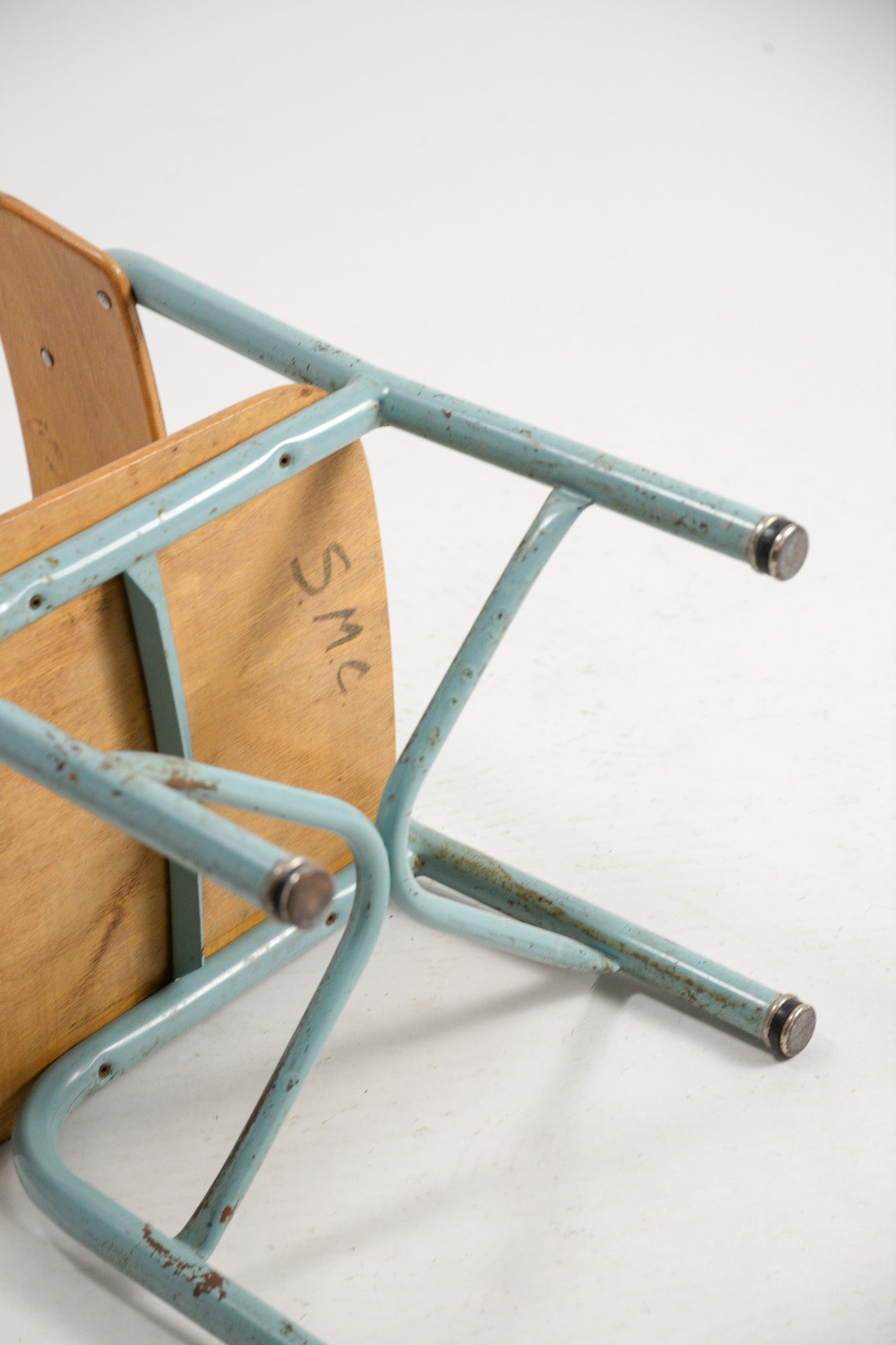 Blue Tubular Frame Kids Chair / ブルーパイプ キッズチェア