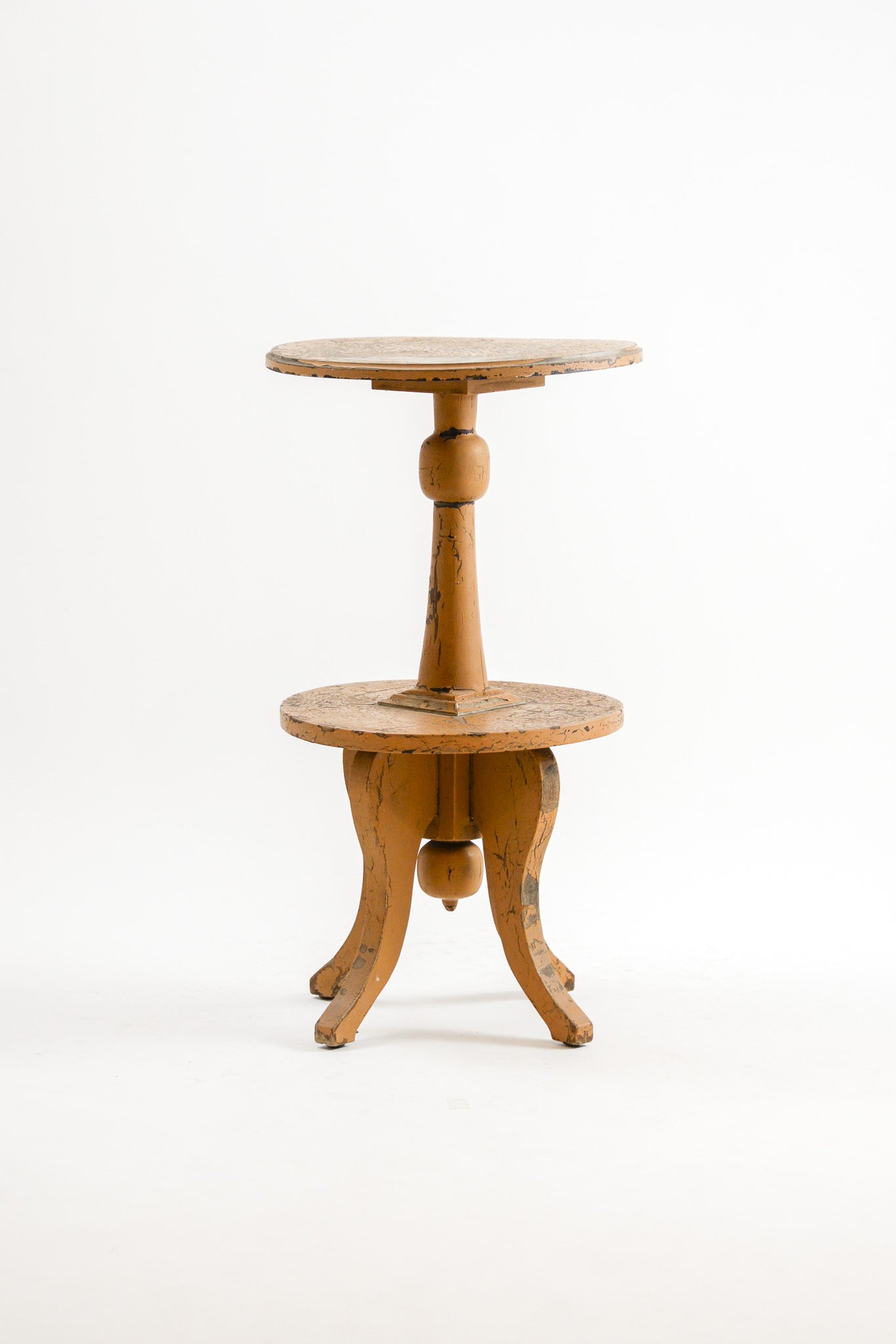 Two-tier Wooden Side Table / 2段サイドテーブル
