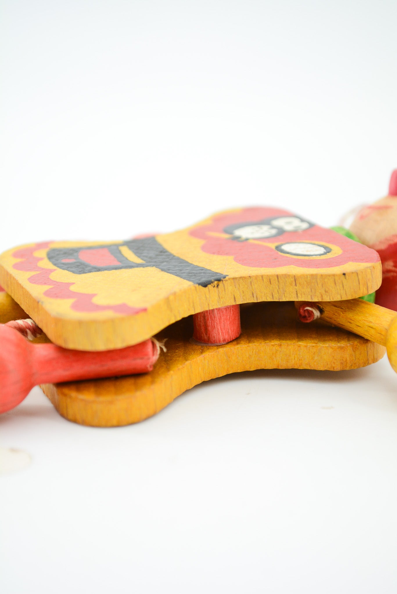 Wooden Jumping Jack Puppet "Jester" / 木製のあやつり人形（ピエロ）