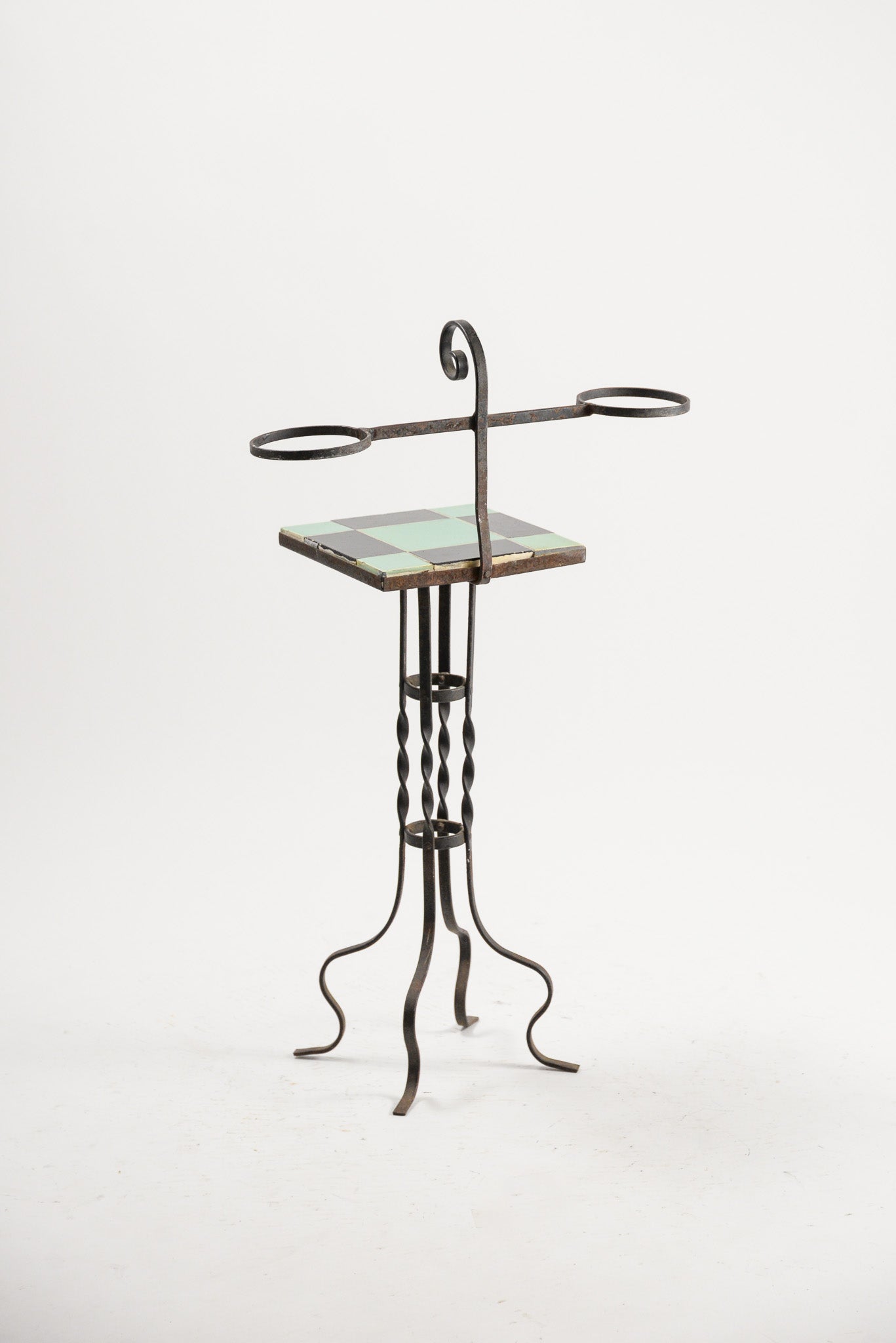Tile Top Flower Stand / タイル天板 花台