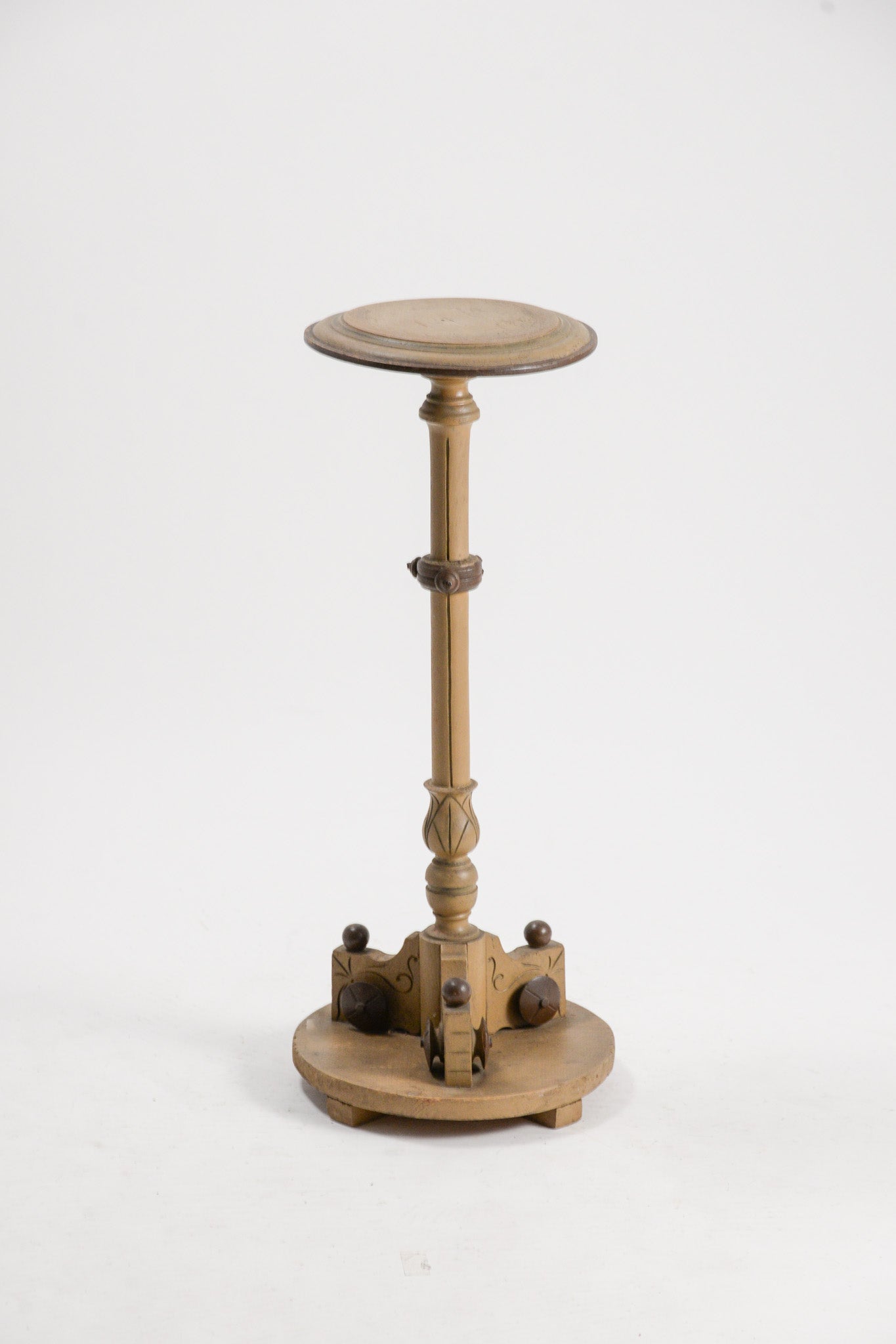 Round Wood Slat Flower Stand / 丸天板ディスプレイスタンド