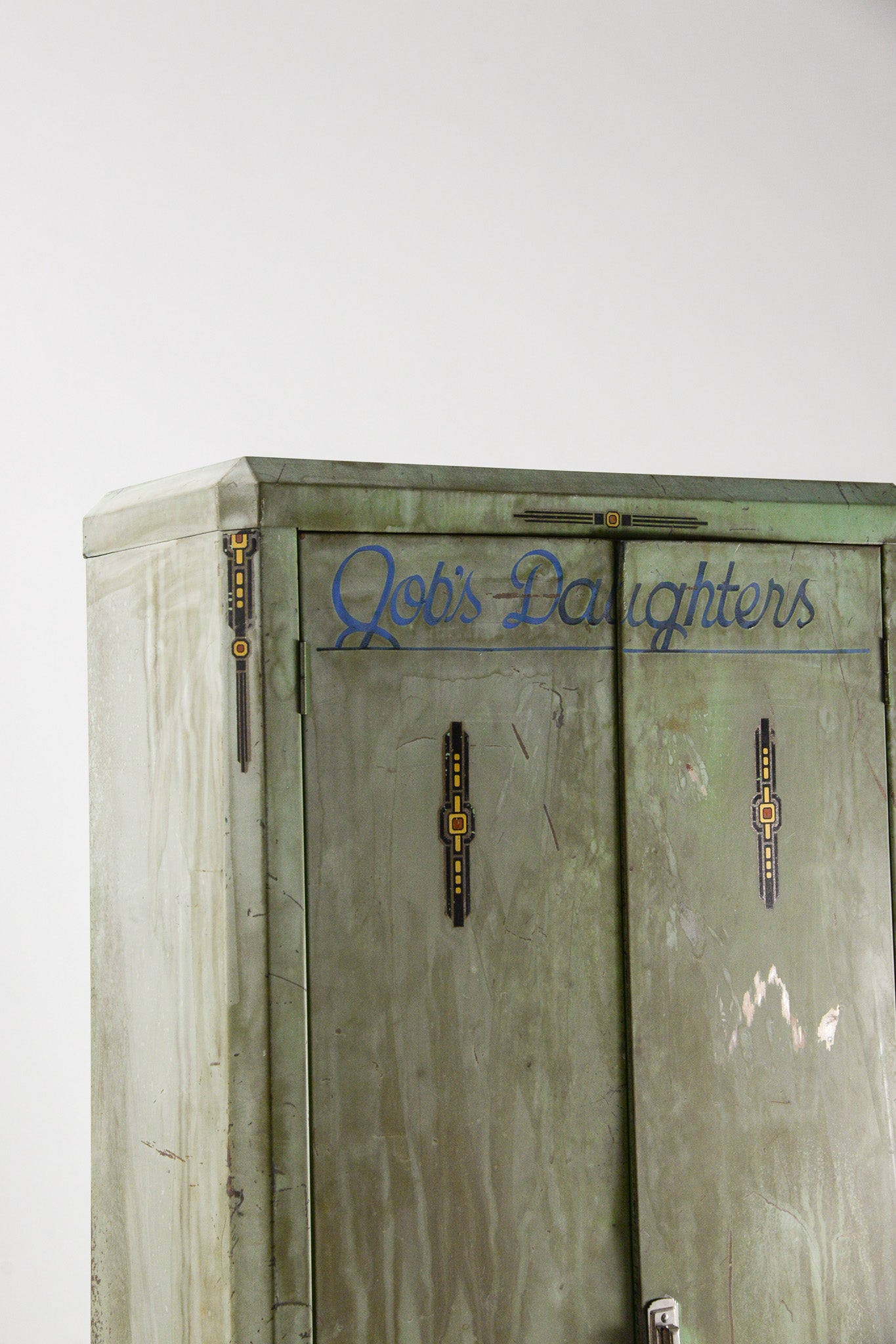 Vintage Metal Cabinet "Job's Daughters" / ヴィンテージ メタルキャビネット "ジョブズ・ドーターズ"