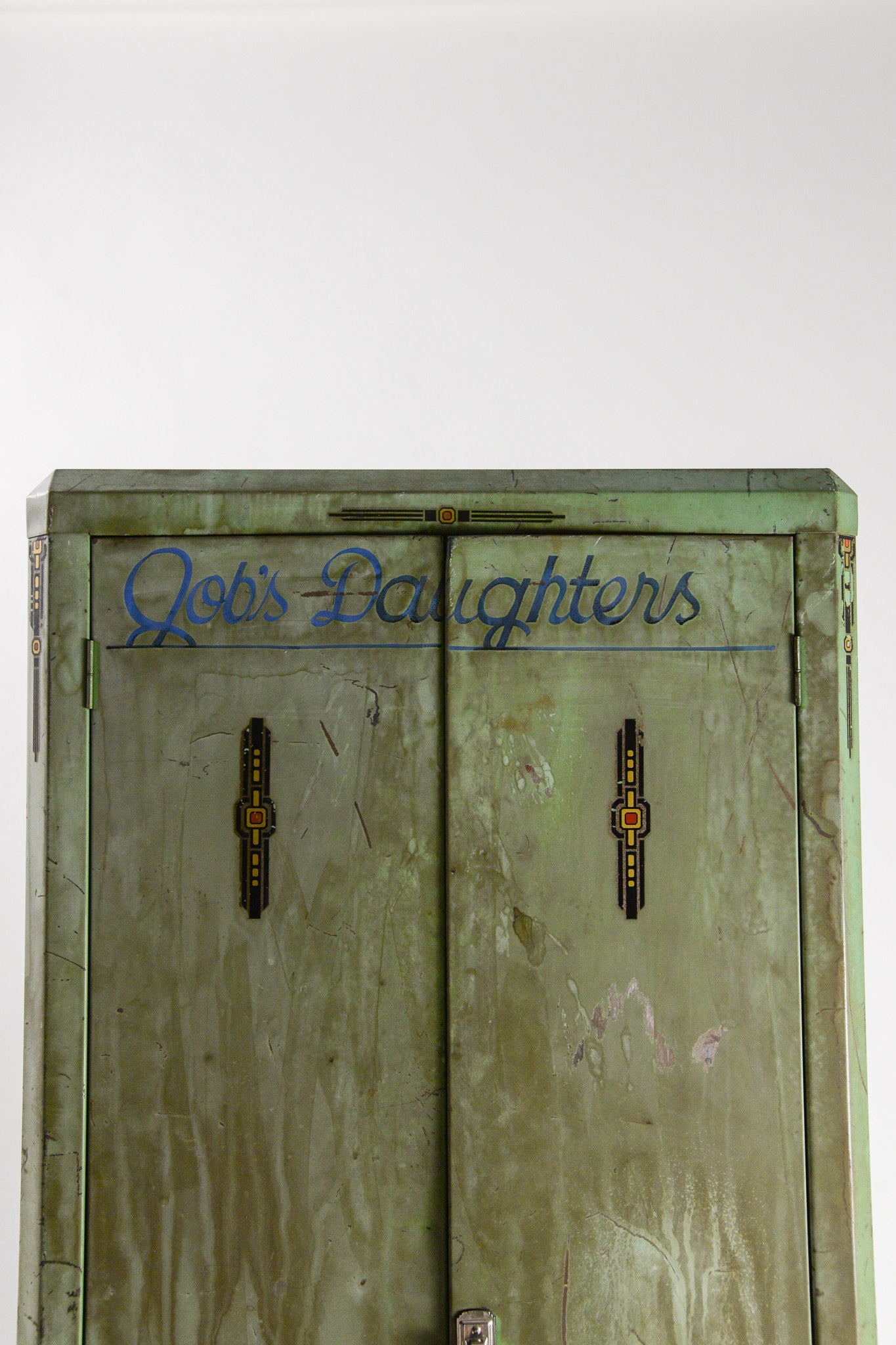 Vintage Metal Cabinet "Job's Daughters" / ヴィンテージ メタルキャビネット "ジョブズ・ドーターズ"