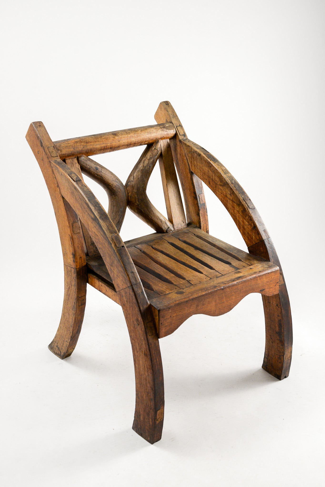Folk Art Wooden Chair / フォークアート ウッドチェア