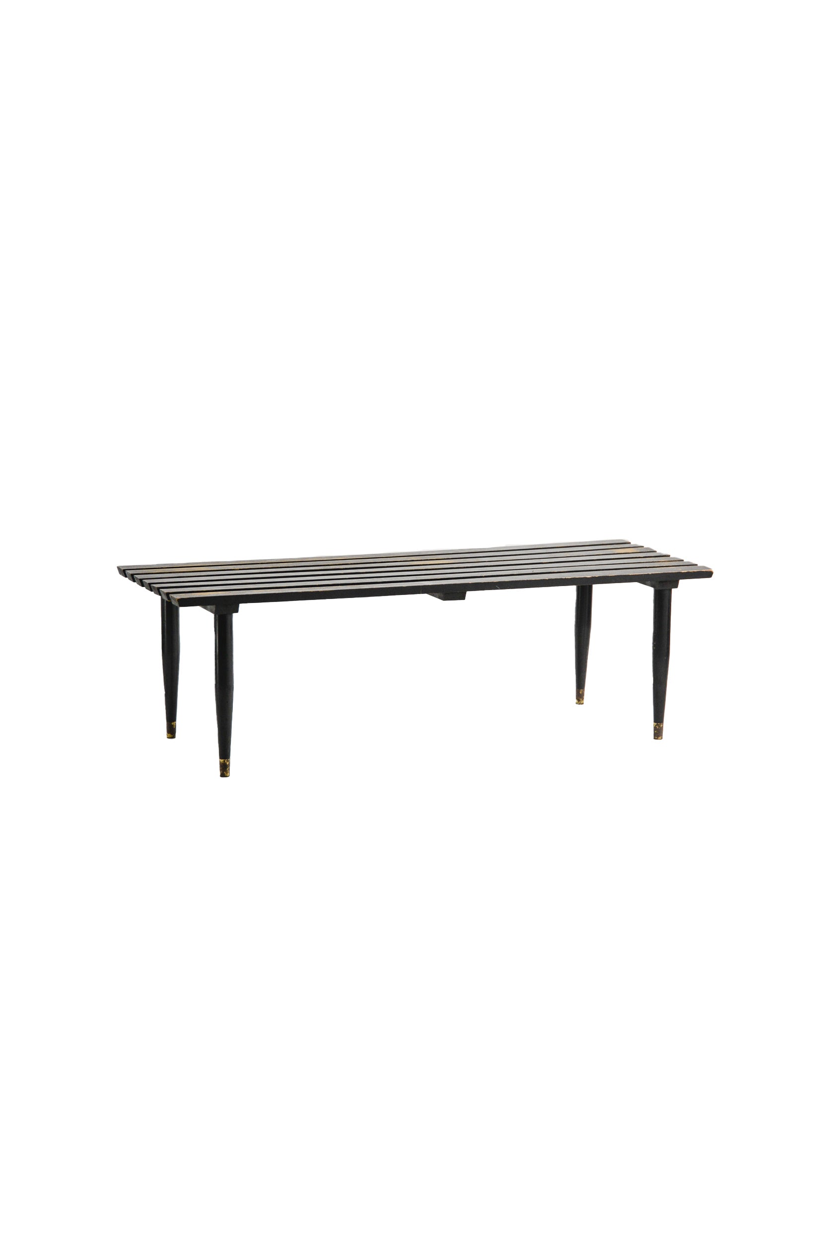 Black Wooden Coffee Table / ブラックペイント ウッド コーヒーテーブル