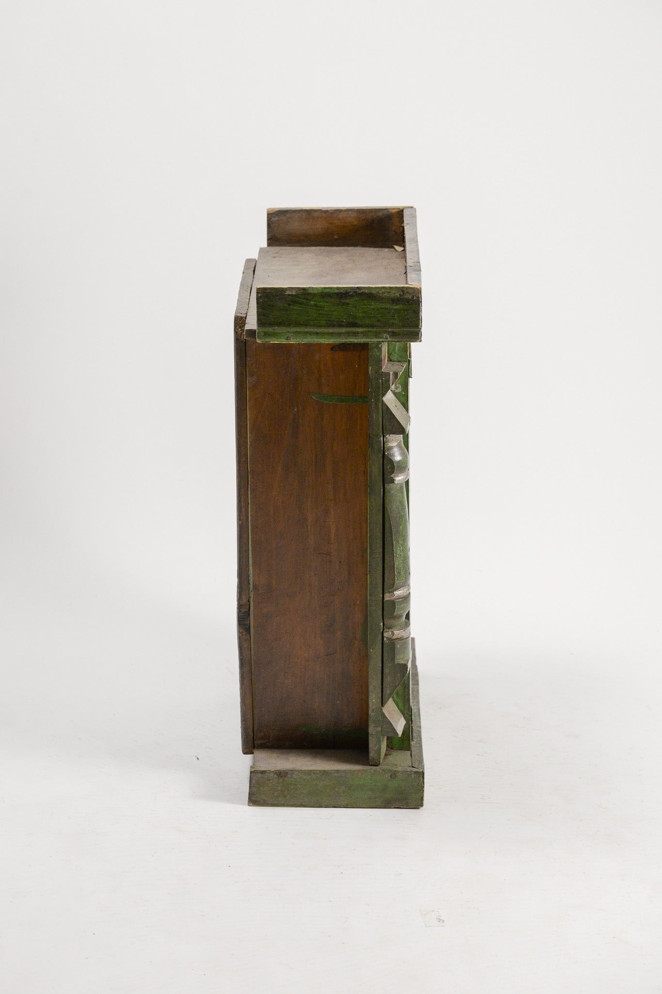Green Wooden Glass Case / ガラスケース 緑木製