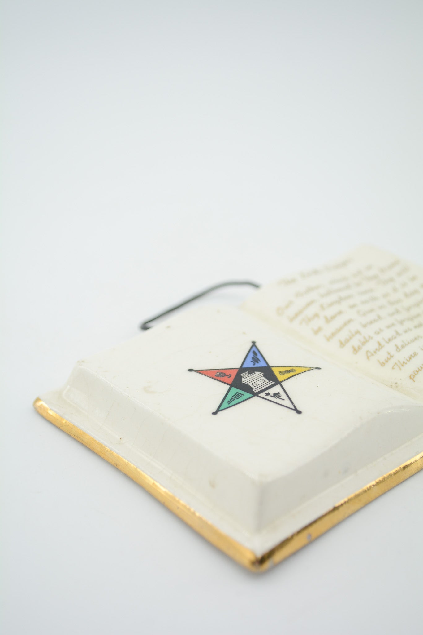 Order of the Eastern Star Ceramic Wall Hanging / イースタンスター 陶器壁掛け