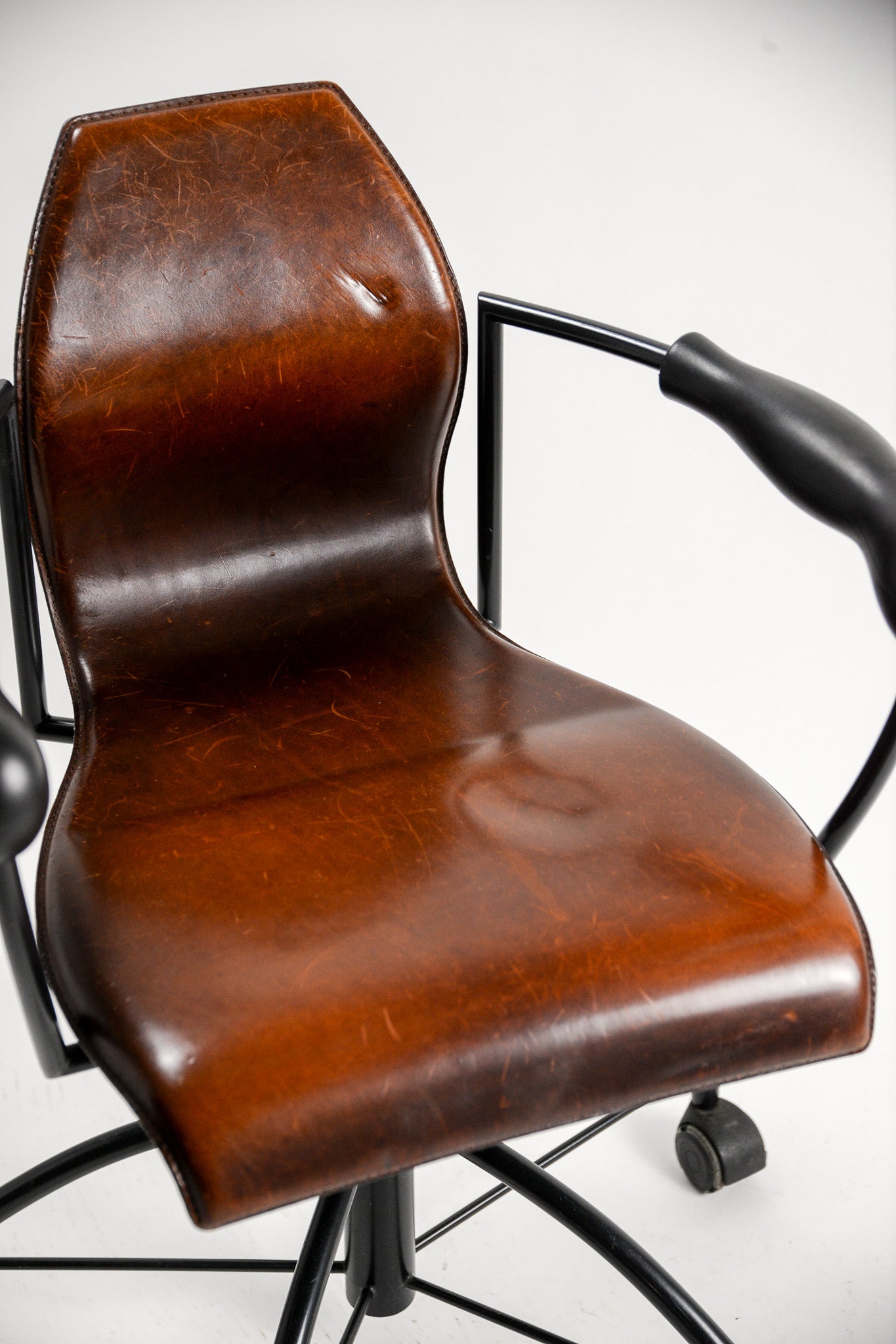 「Fantome」Office Chair by Marie Christine Dorner   / ヴィンテージレザーオフィスチェアMontis社