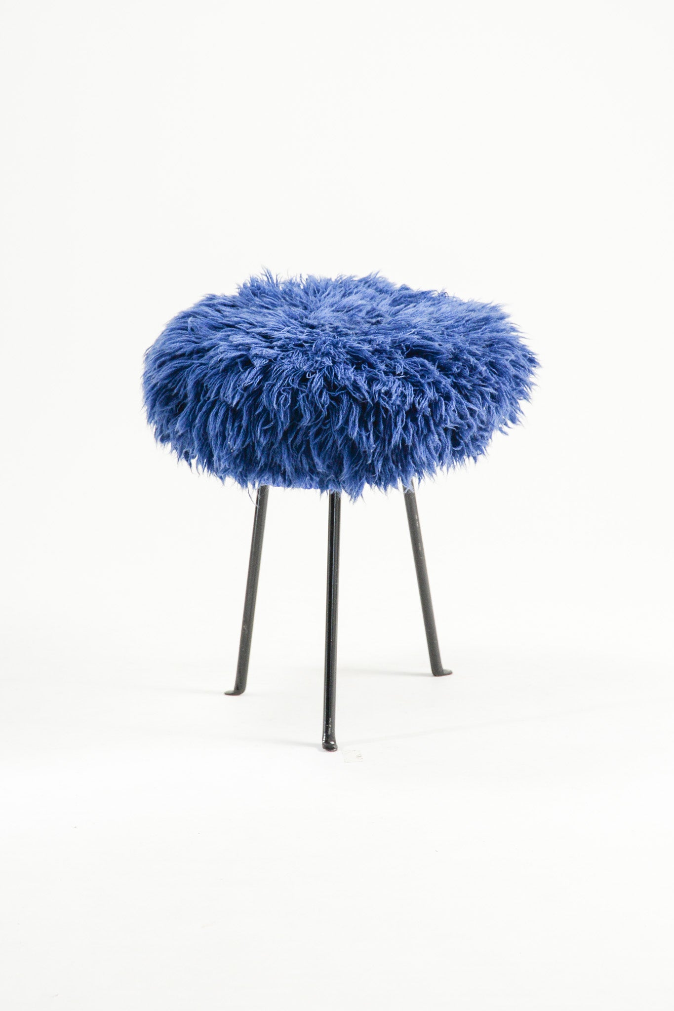 MOFU MOFU Stool (Blue x Black) / モフモフスツール (青×黒)