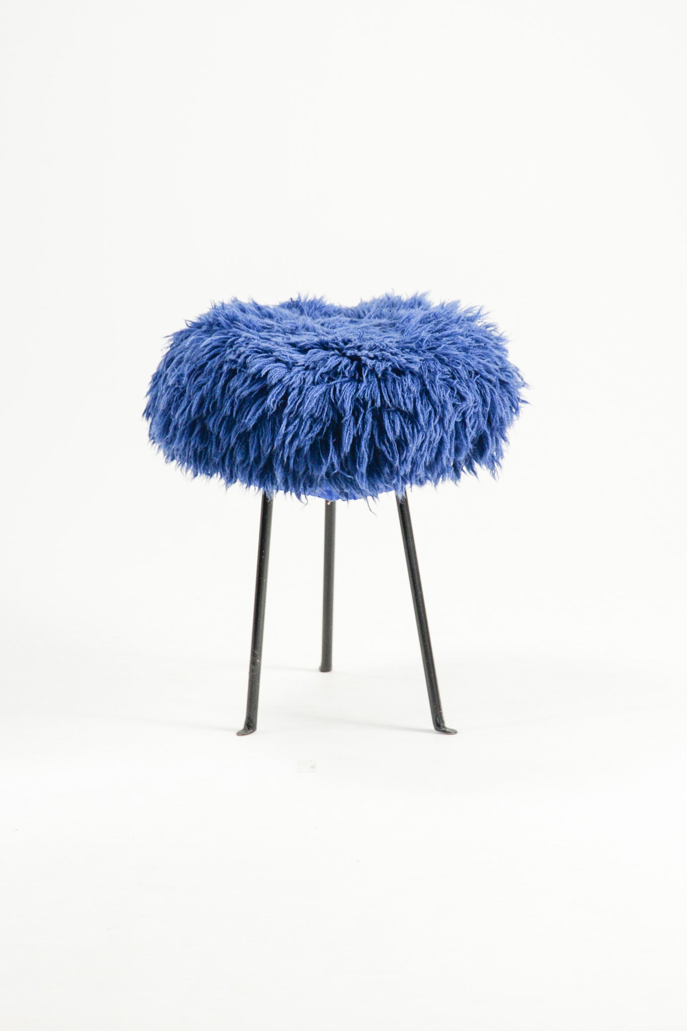 MOFU MOFU Stool (Blue x Black) / モフモフスツール (青×黒)