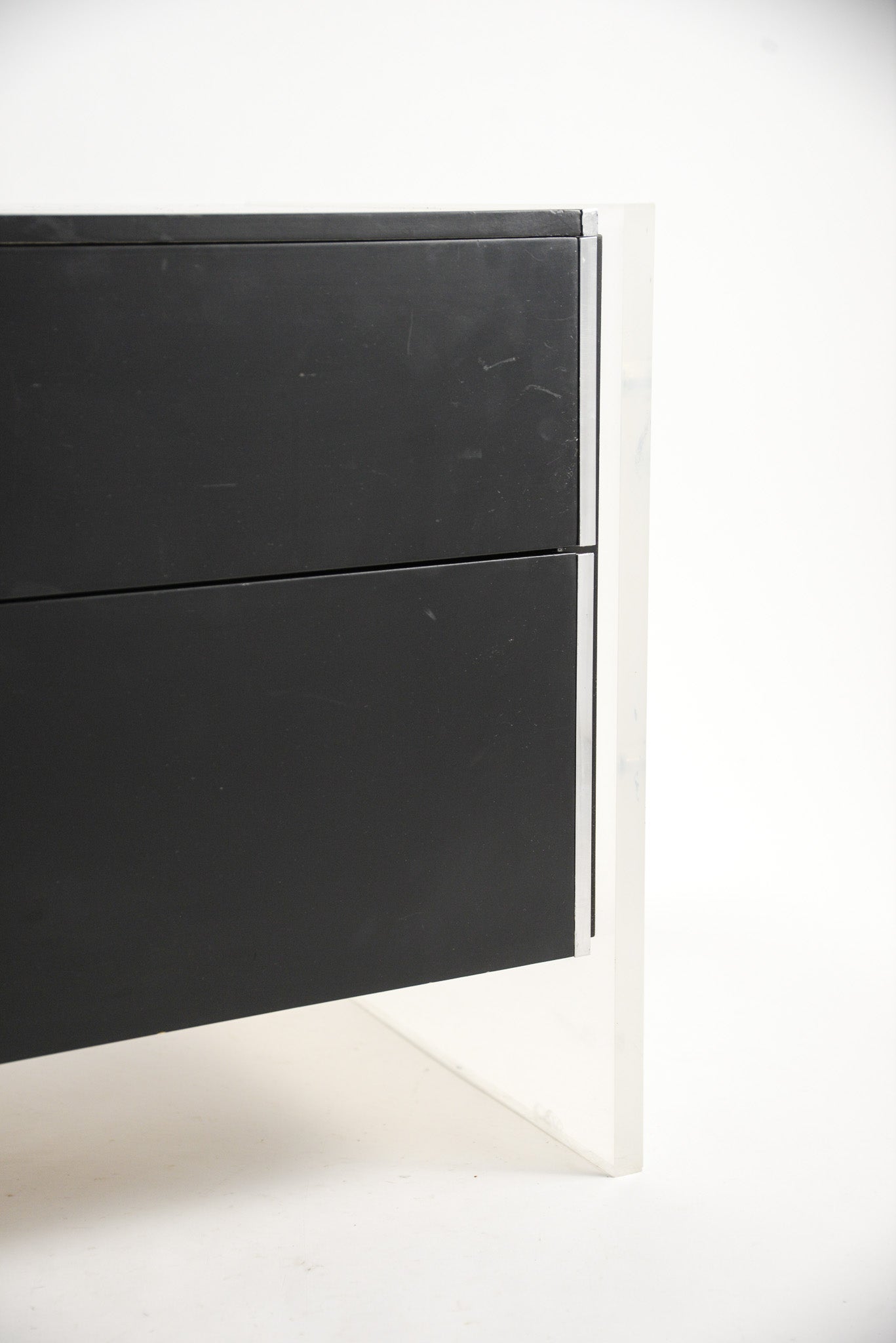 Lucite Drawer Side Table / アクリル引き出し付き サイドテーブル