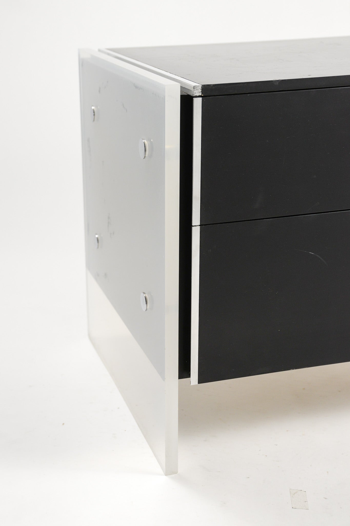 Lucite Drawer Side Table / アクリル引き出し付き サイドテーブル