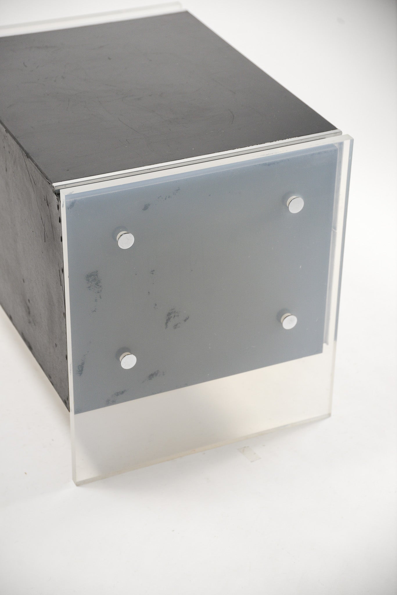 Lucite Drawer Side Table / アクリル引き出し付き サイドテーブル